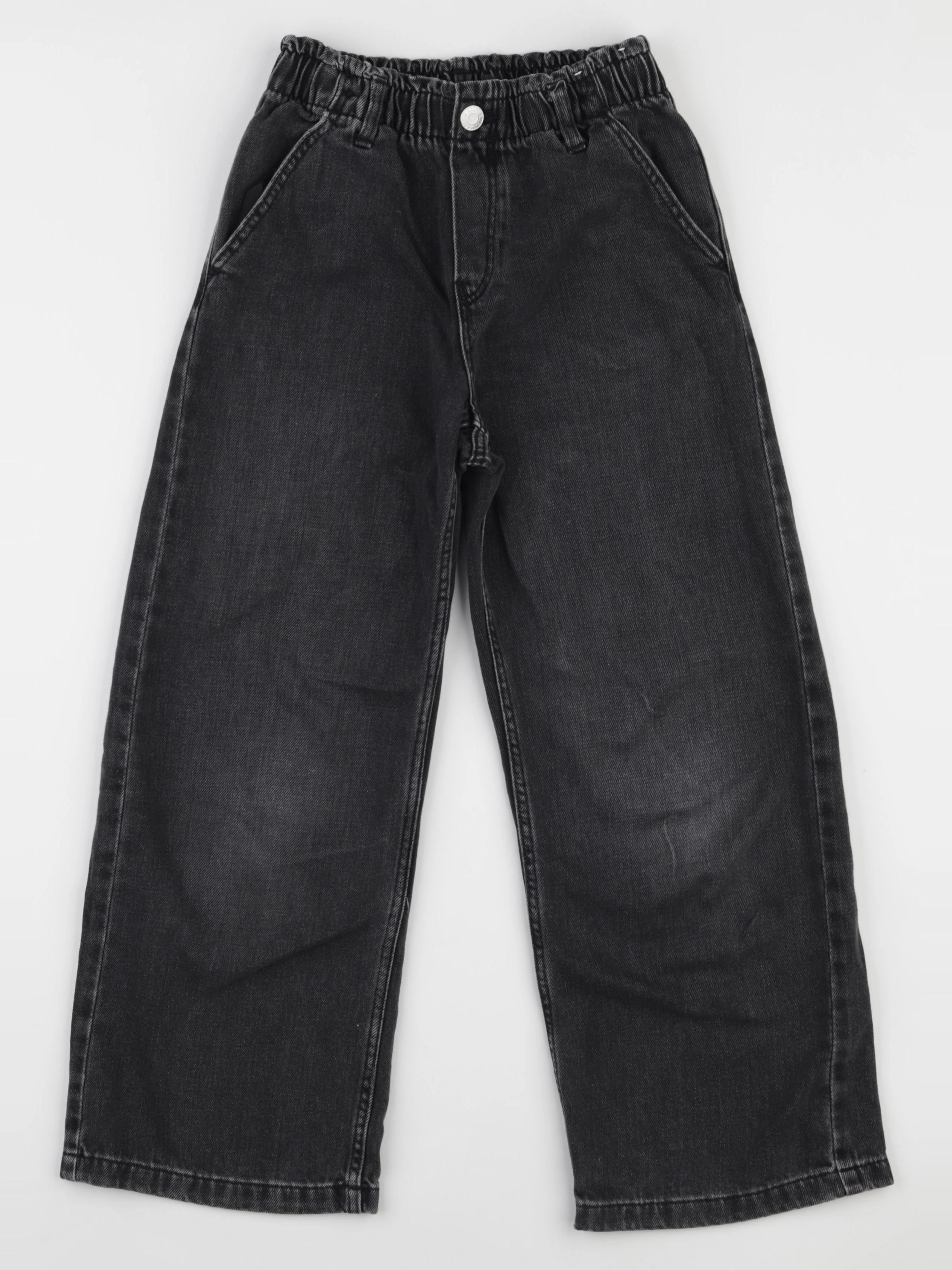 H&M - jean noir - 7 ans