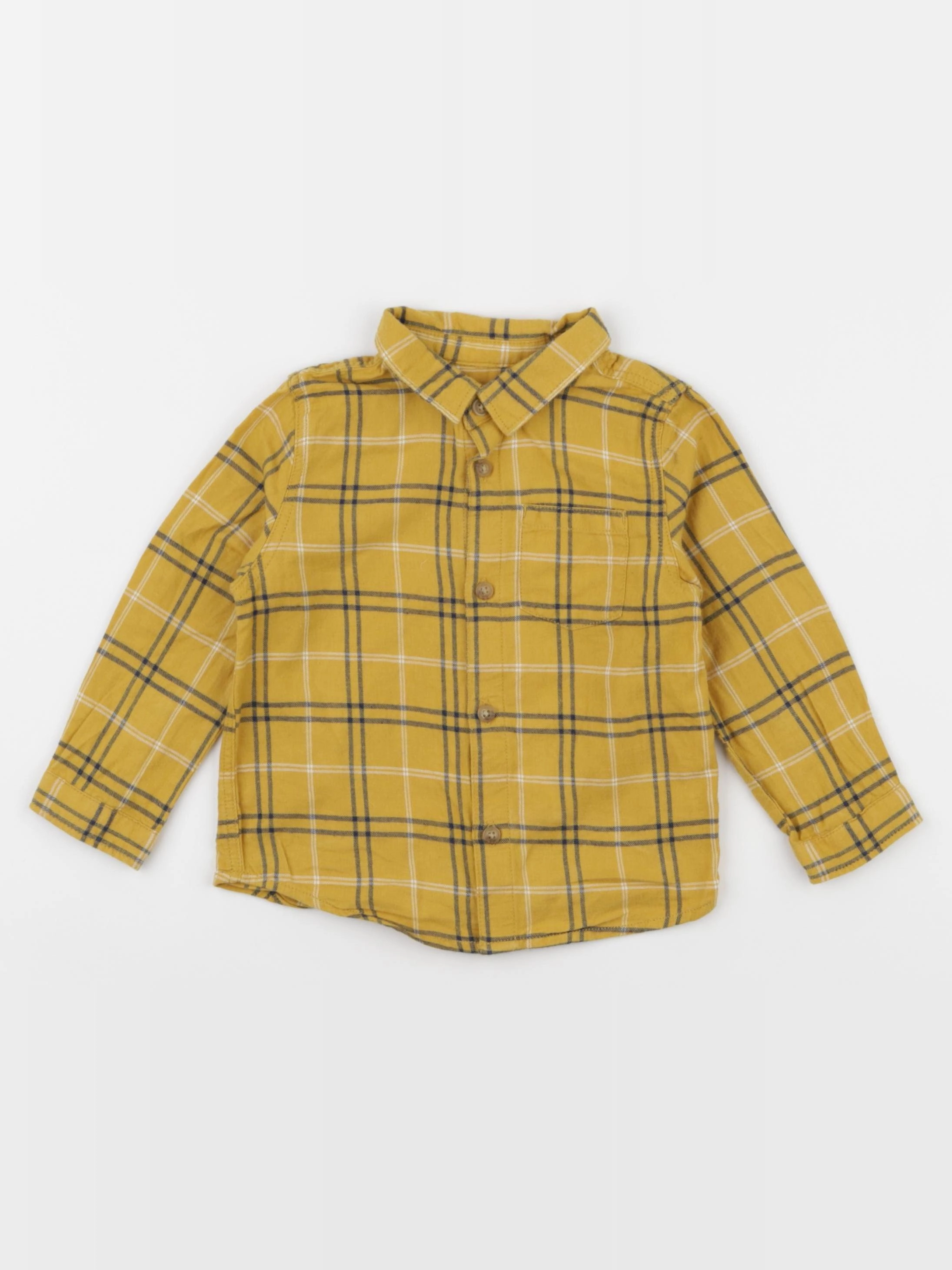 Zara - chemise jaune - 12/18 mois