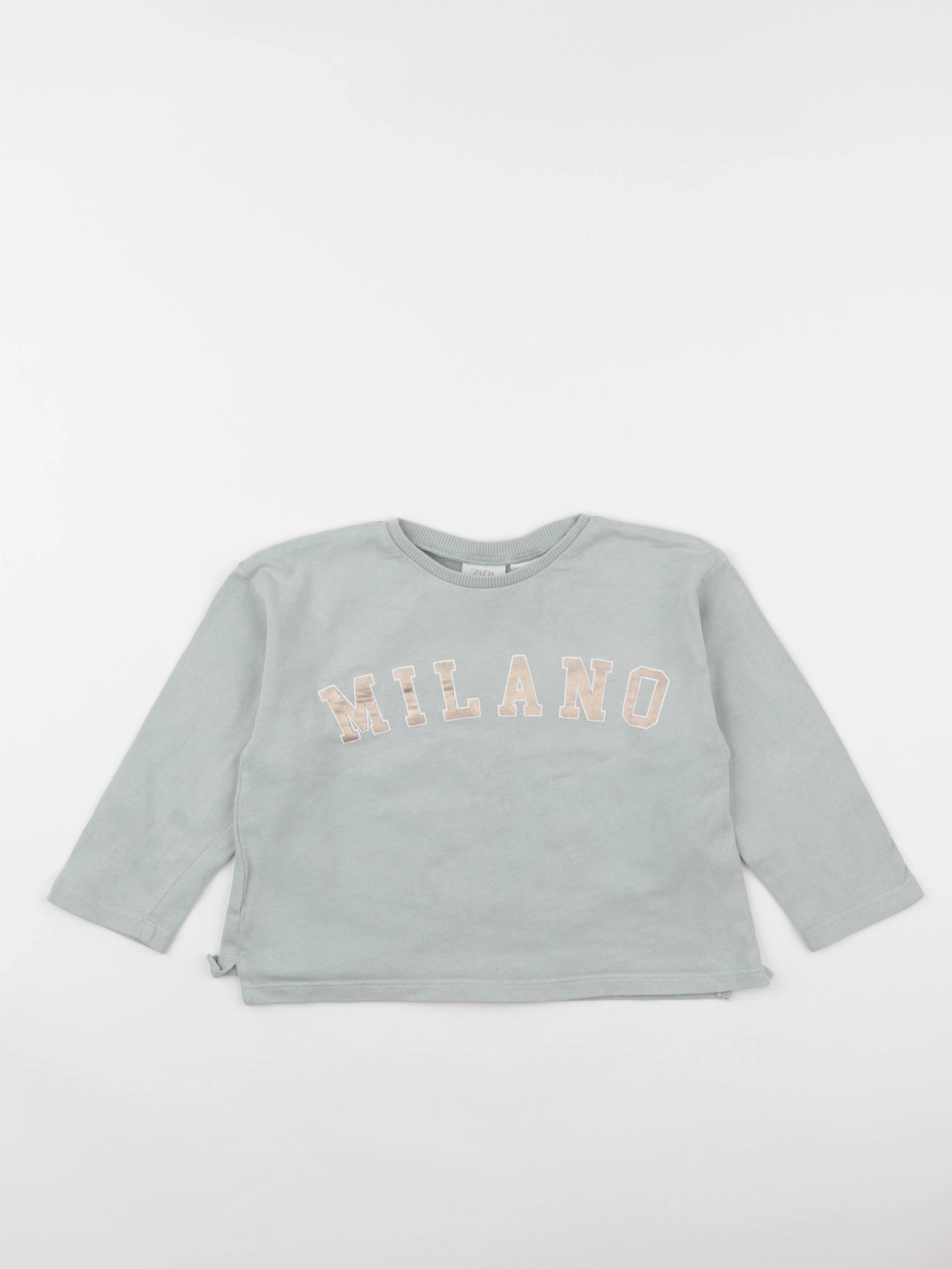 Zara - tee-shirt bleu - 18/24 mois