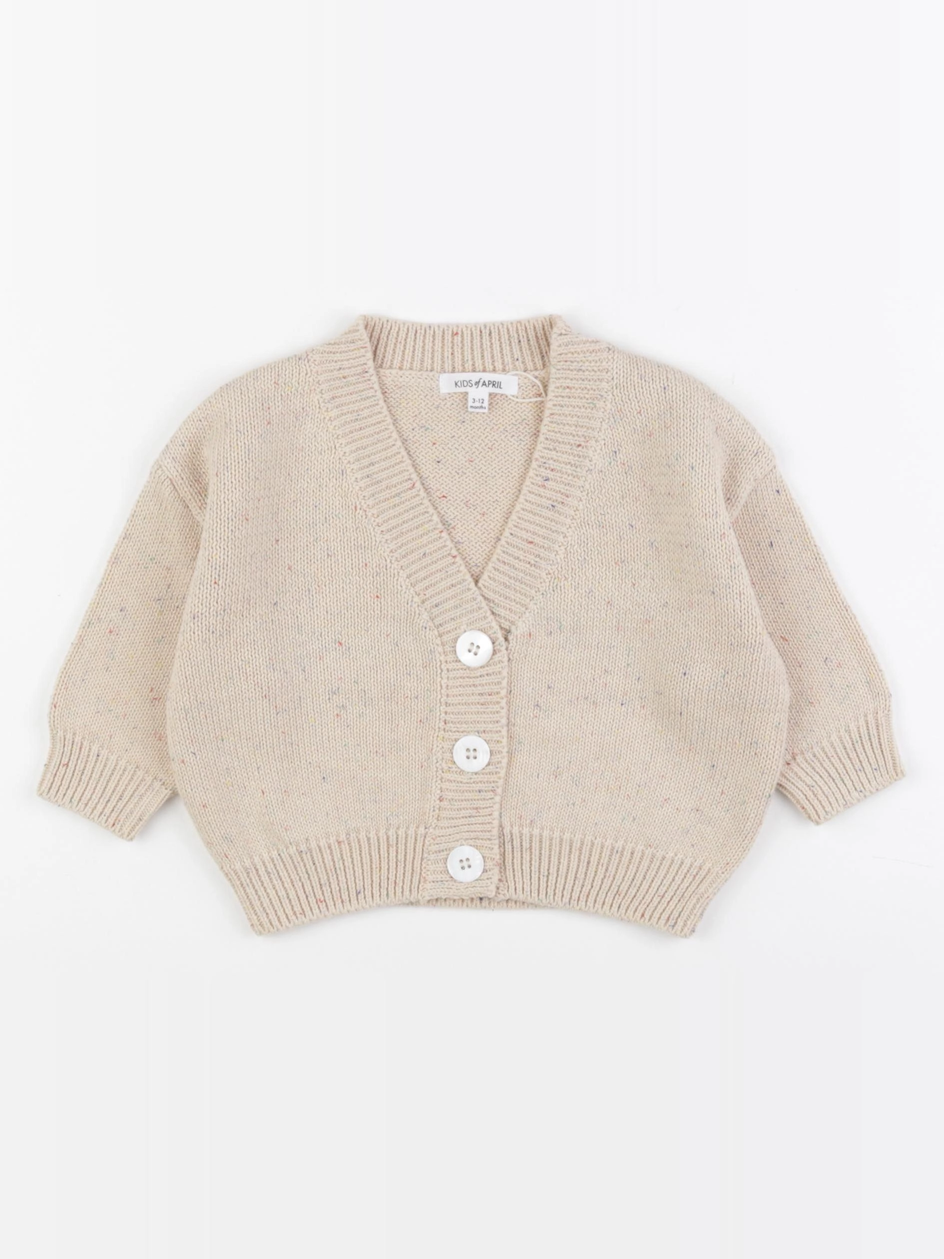 Kids of April  - gilet beige - 9/12 mois