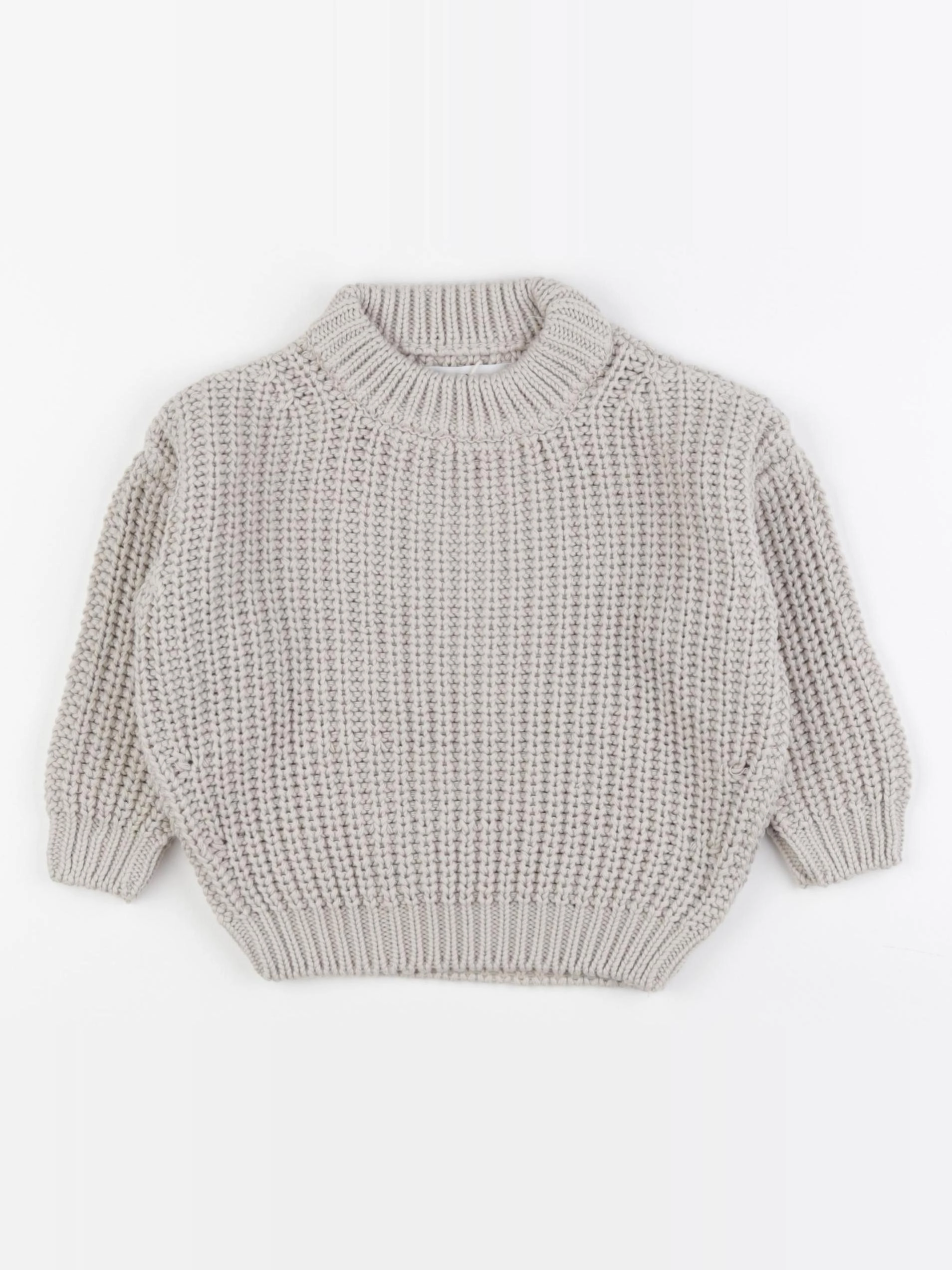 Kids of April  - pull gris, beige - 9/12 mois