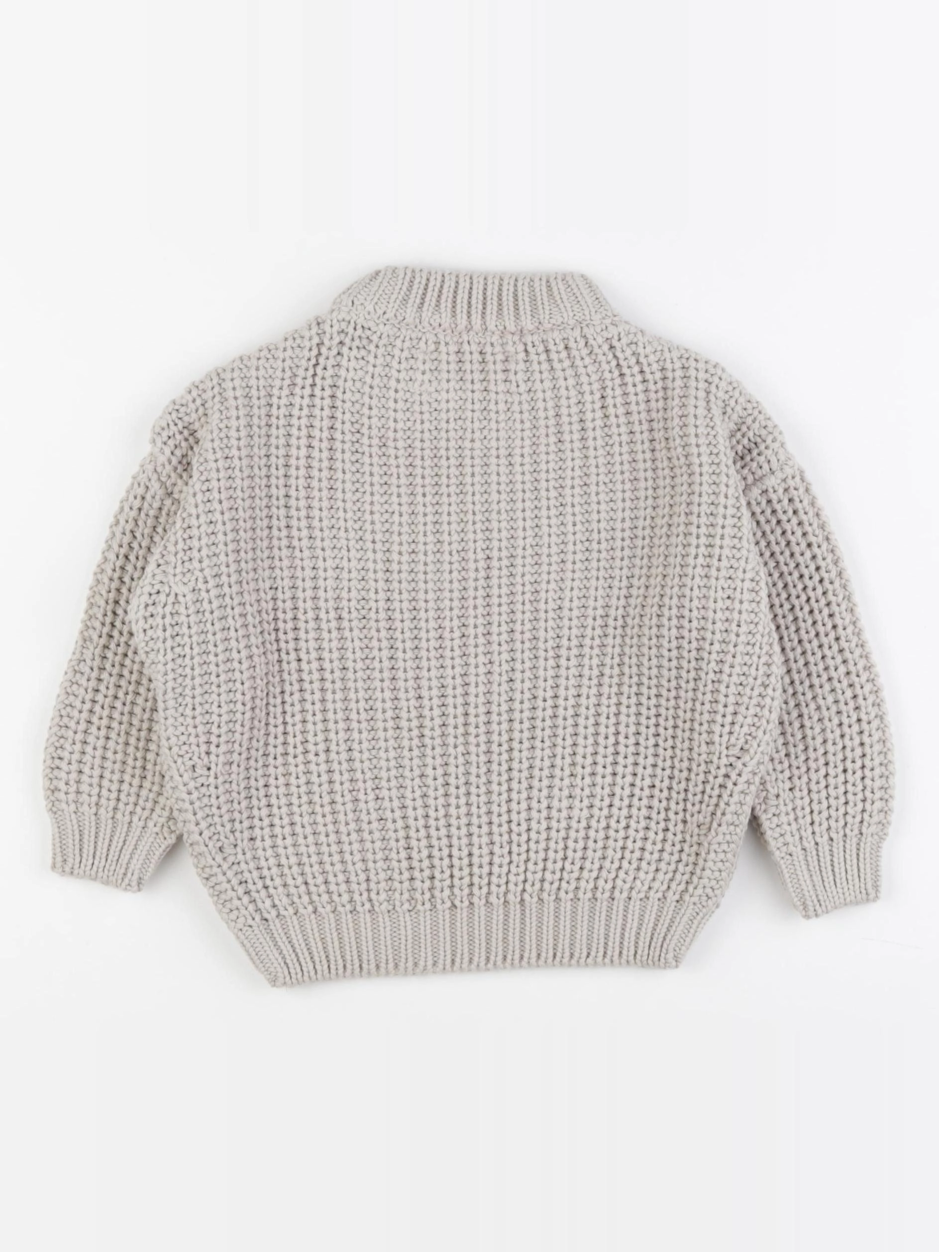 Kids of April  - pull gris, beige - 9/12 mois