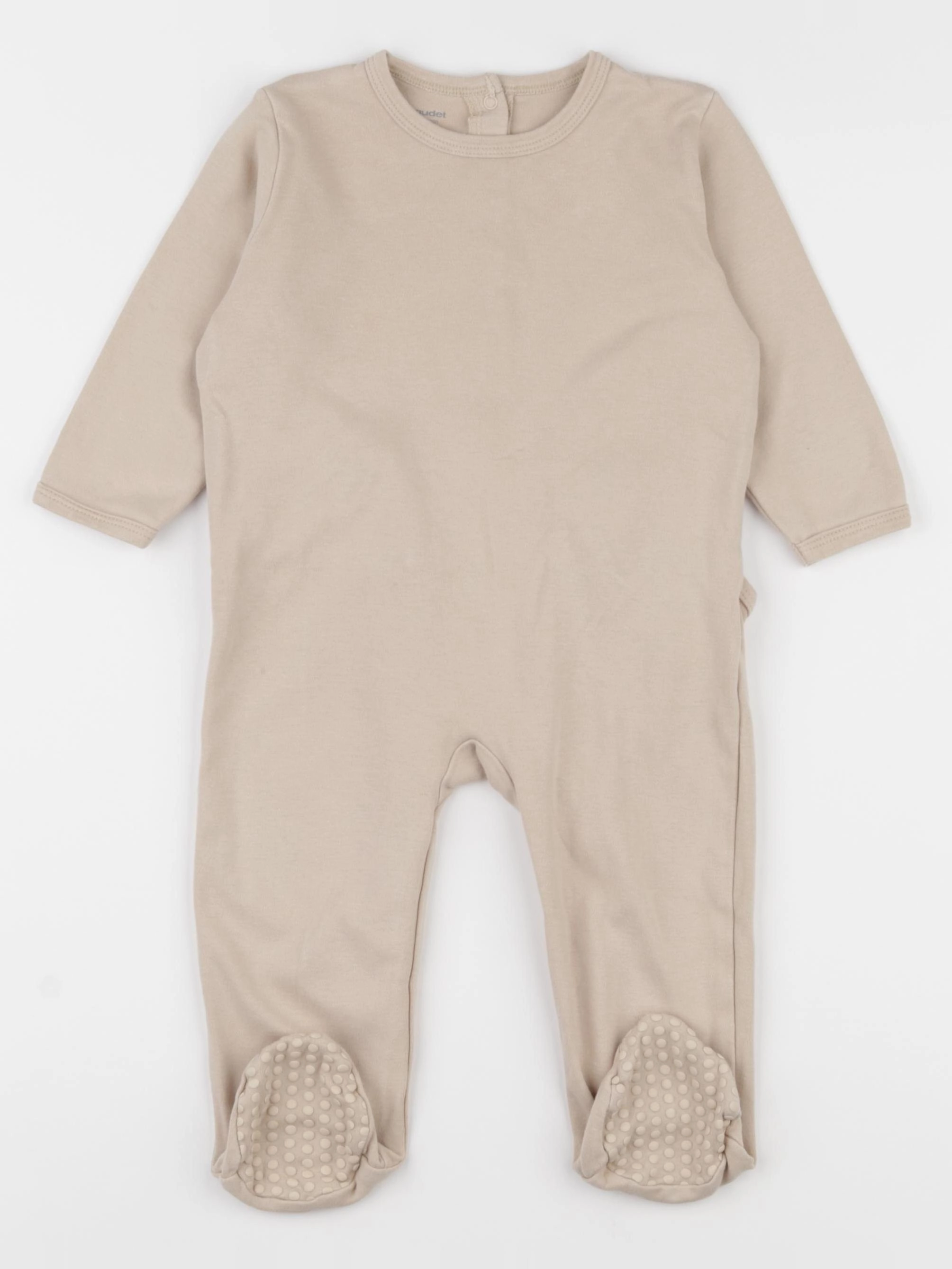 Vertbaudet - pyjama coton beige - 18 mois