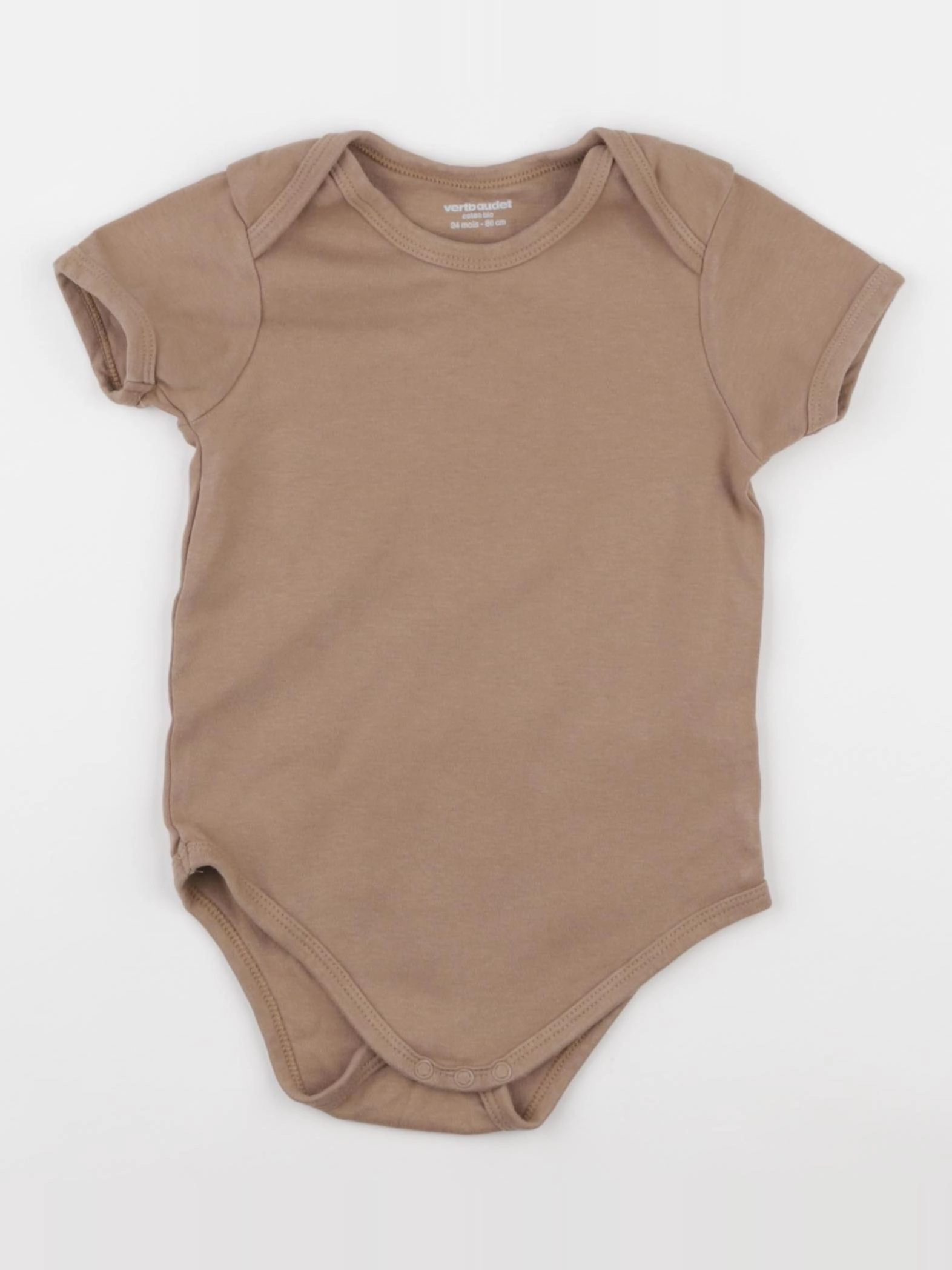 Vertbaudet - body marron - 24 mois