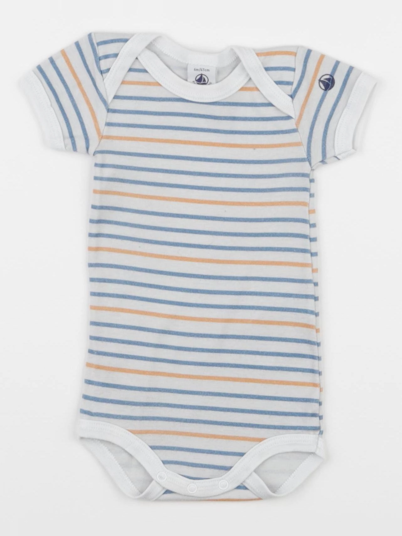 Petit Bateau - body multicolore - 6 mois