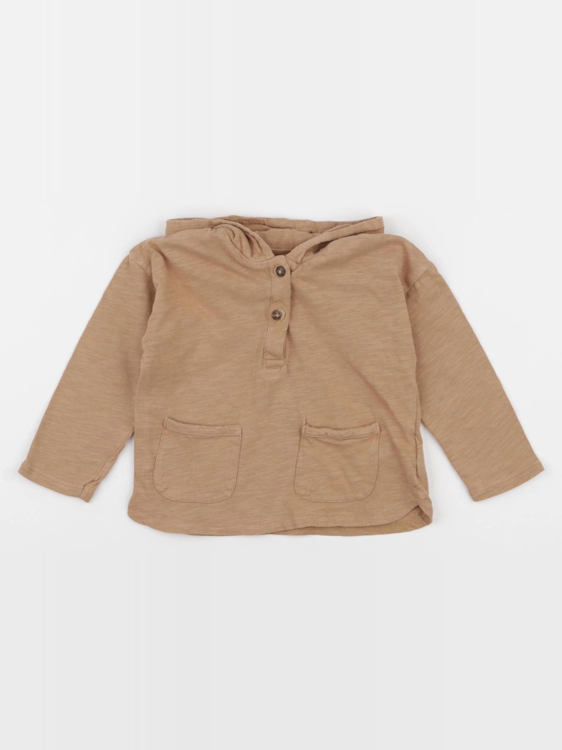 Vertbaudet - tee-shirt marron - 24 mois