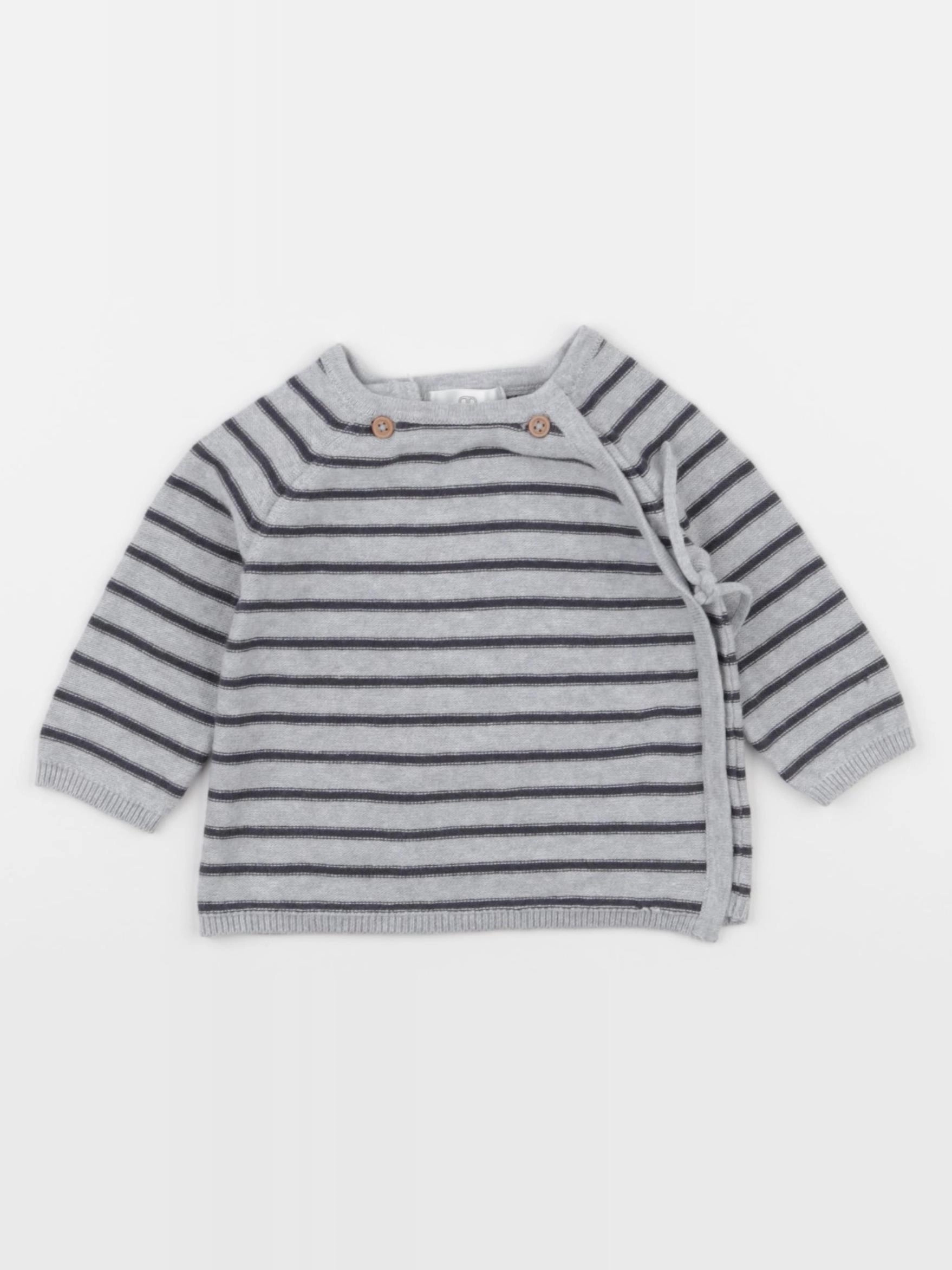 La Redoute - gilet gris - 3 mois