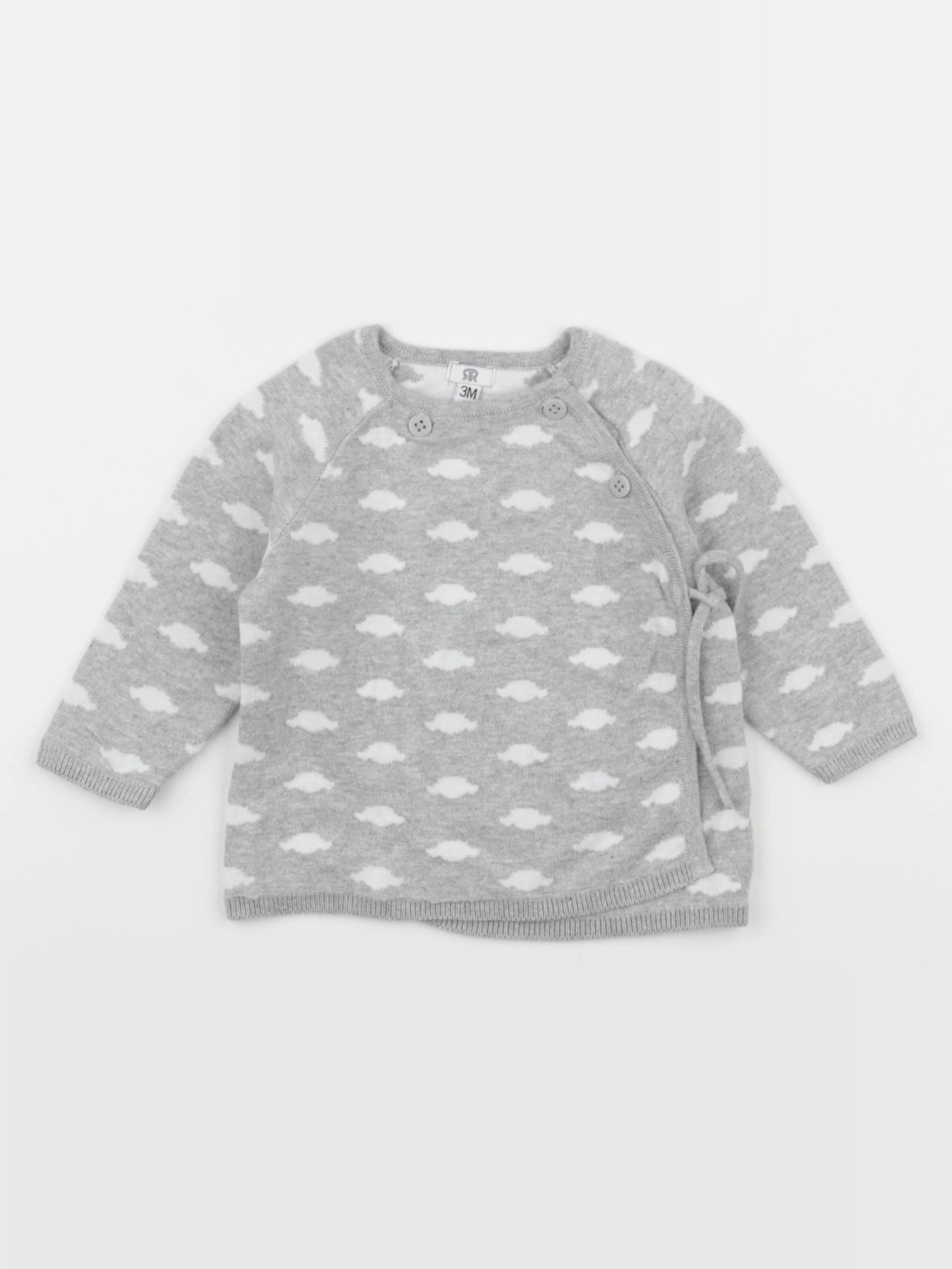La Redoute - gilet gris - 3 mois