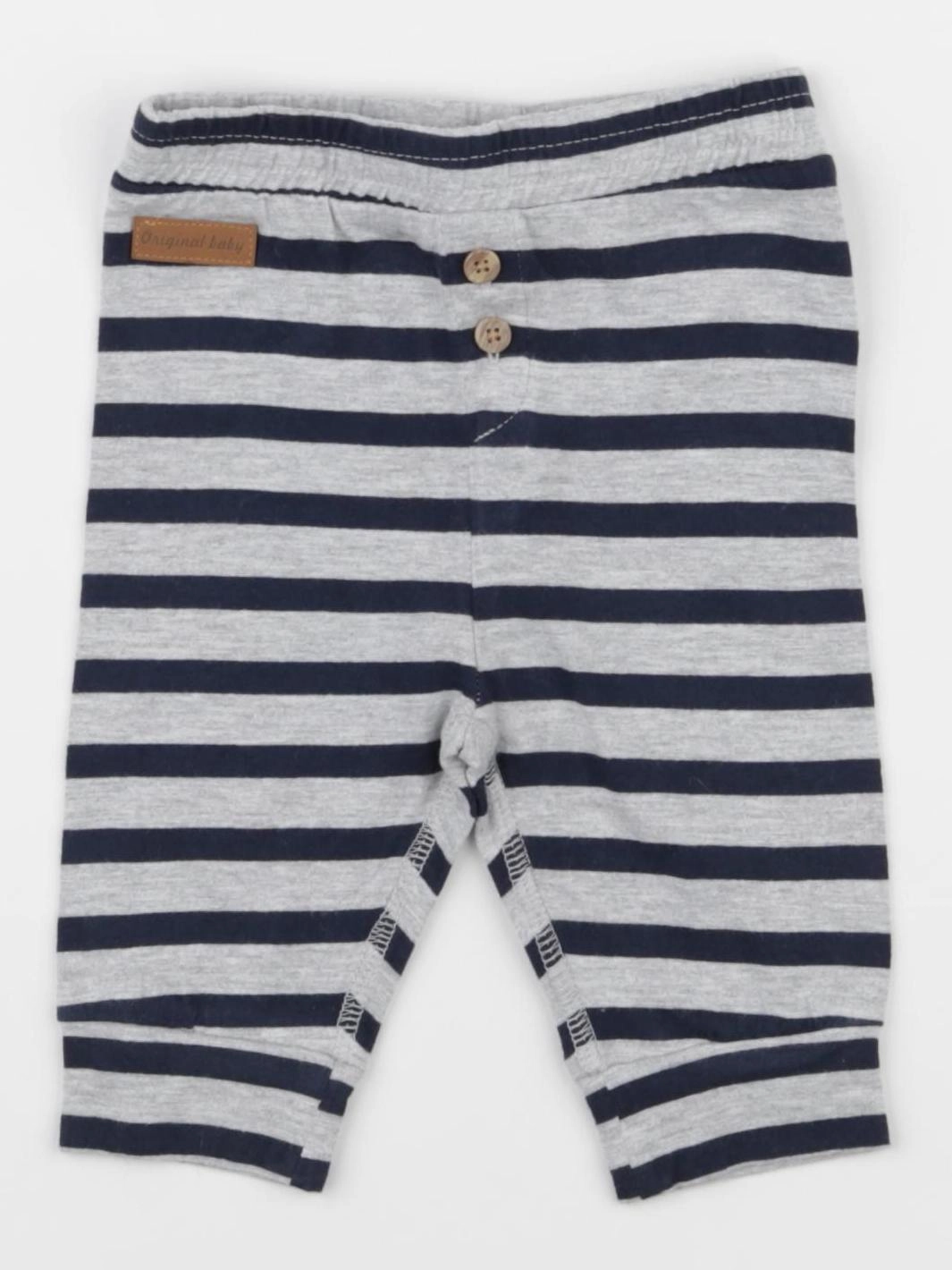 La Redoute - legging gris, bleu - 3 mois