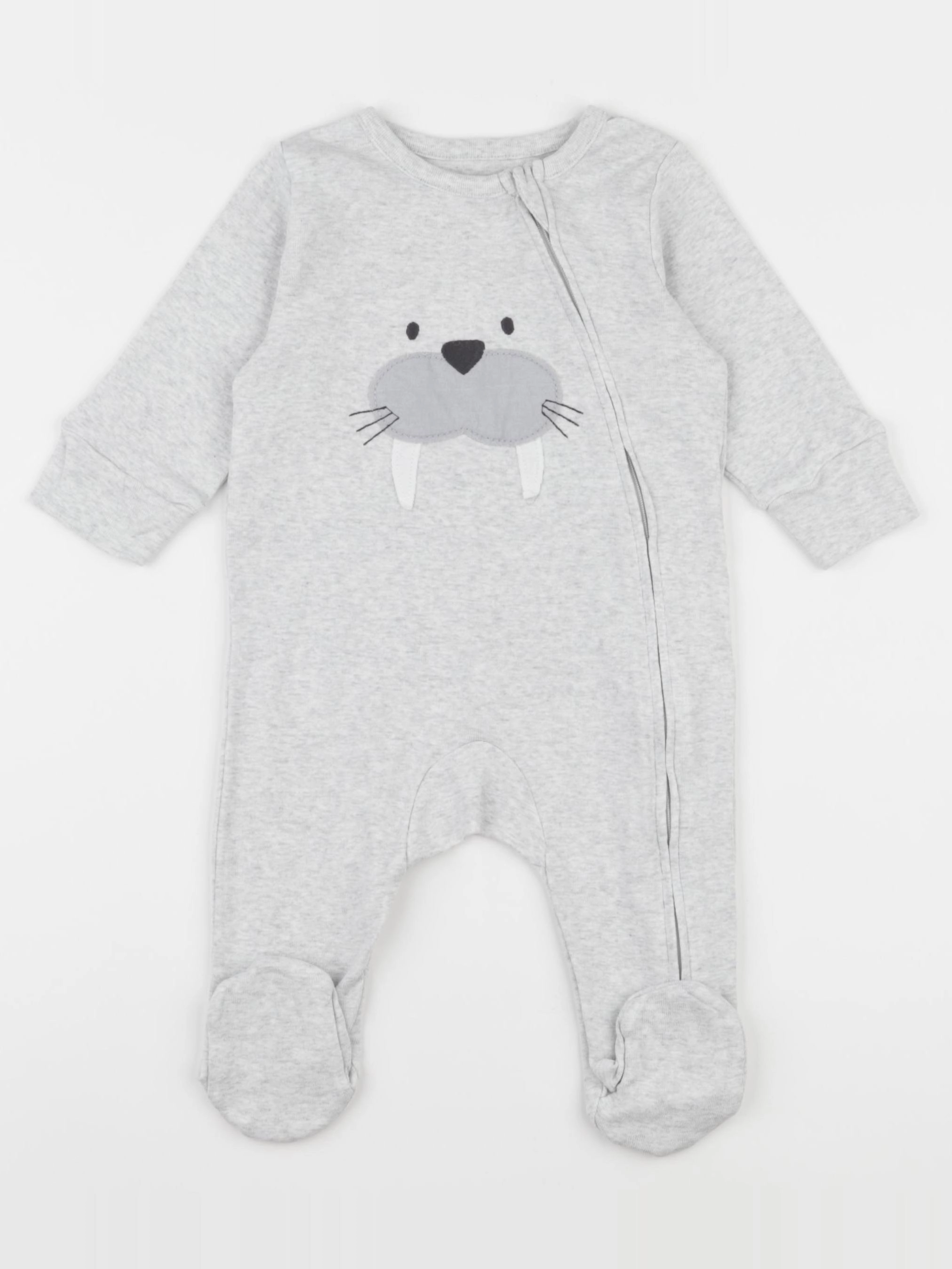 Marks & Spencer  - pyjama coton gris - 12 mois