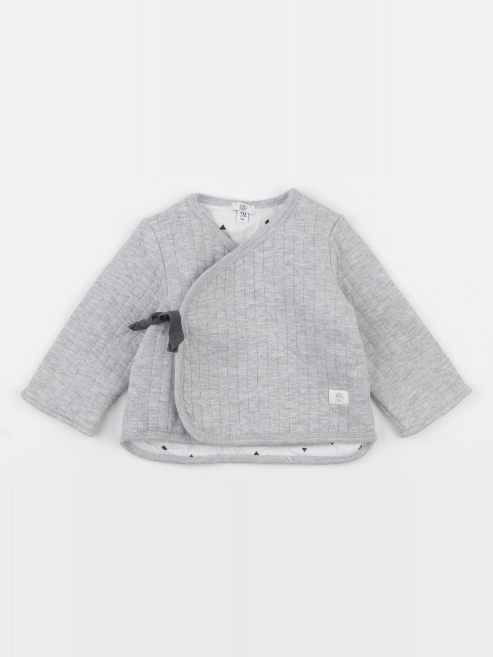 La Redoute - sweat gris - 3 mois