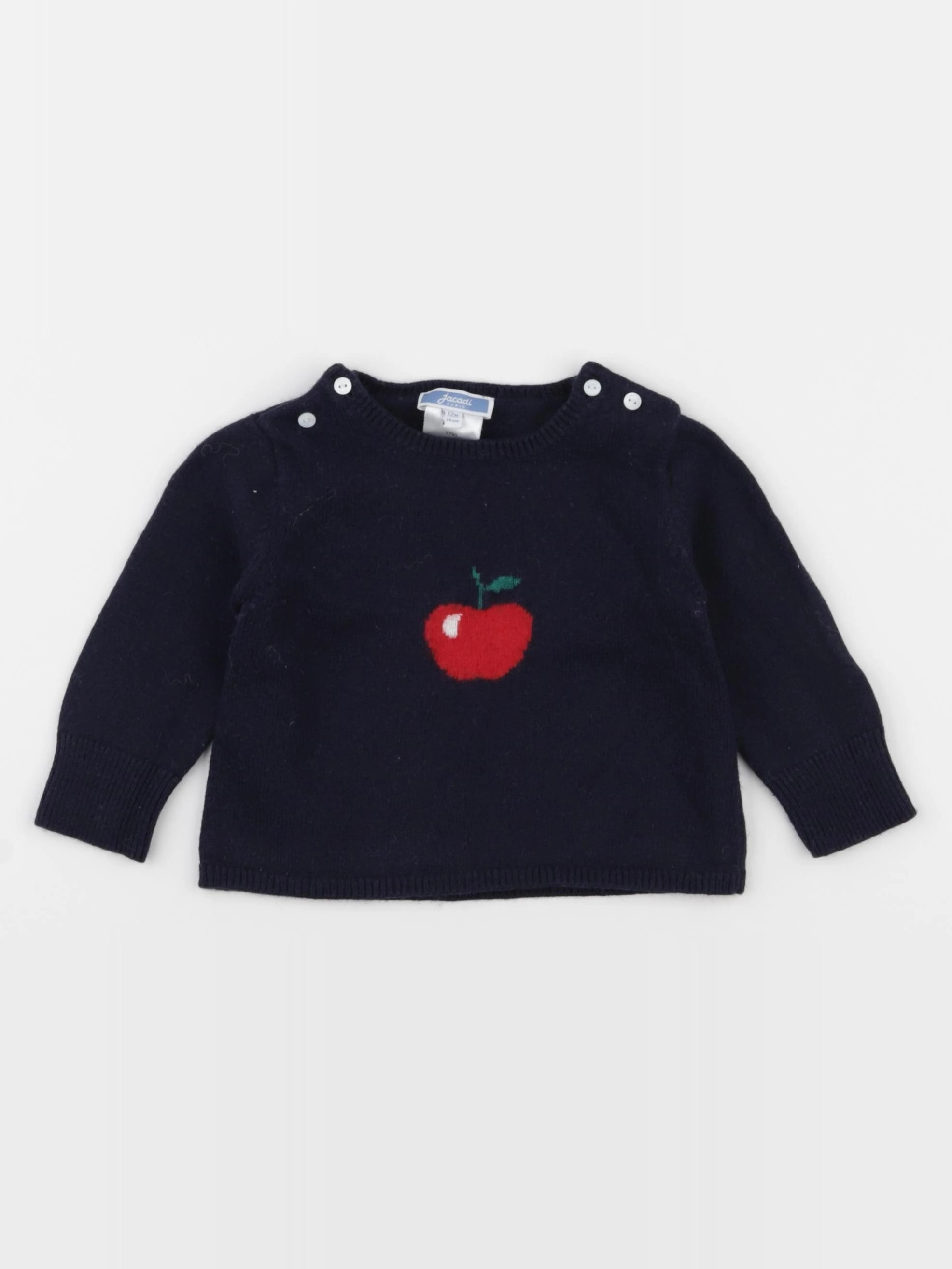 Jacadi - pull bleu - 12 mois