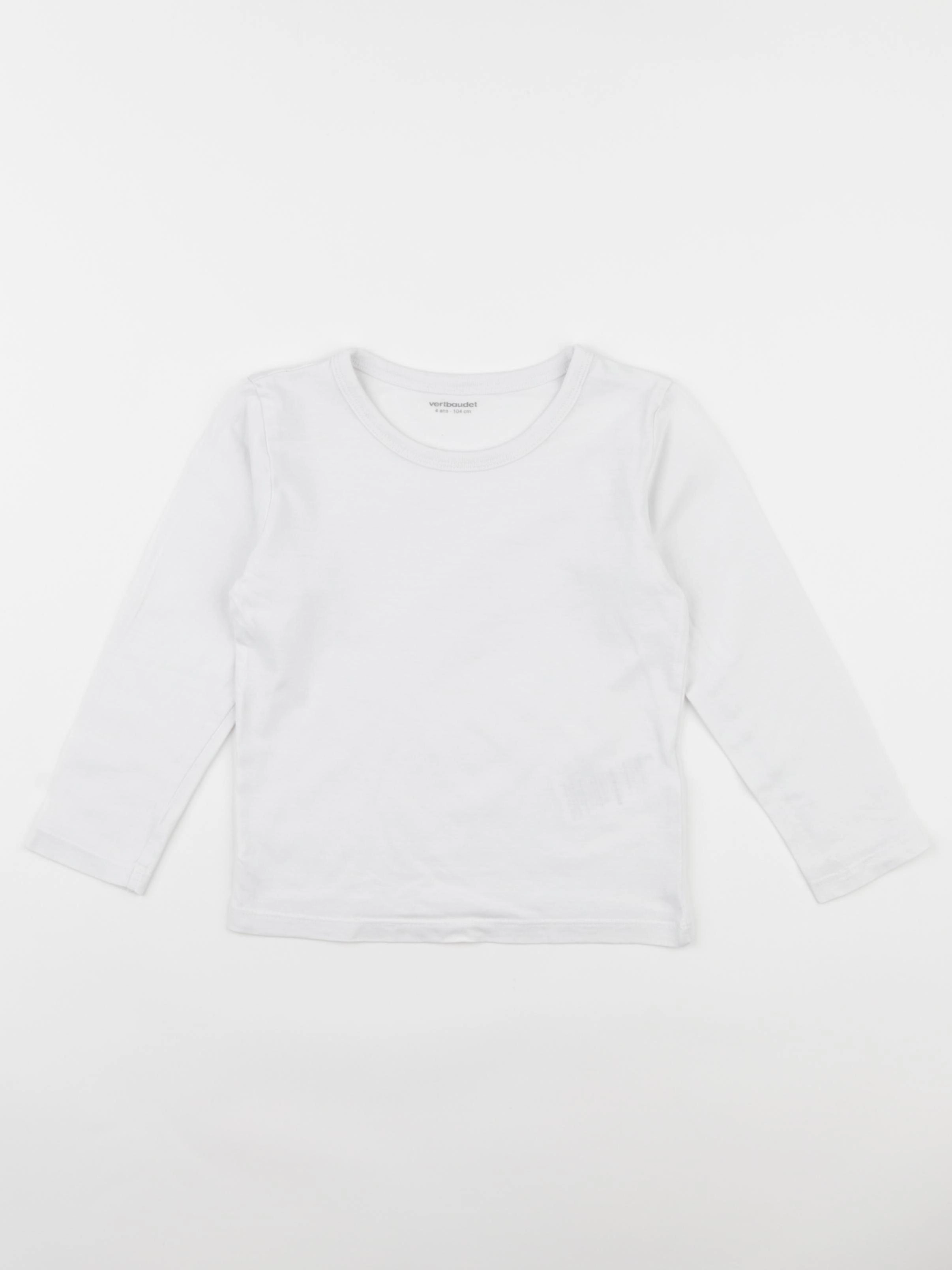 Vertbaudet - maillot de corps blanc - 4 ans
