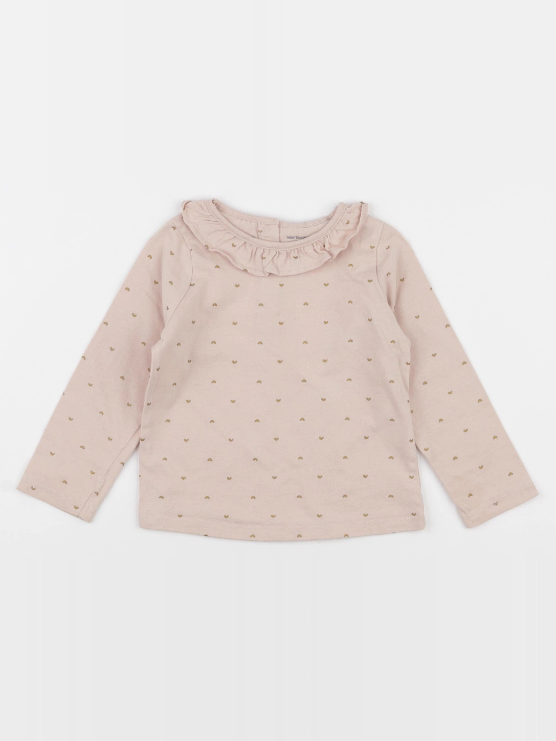 Vertbaudet - tee-shirt rose - 24 mois