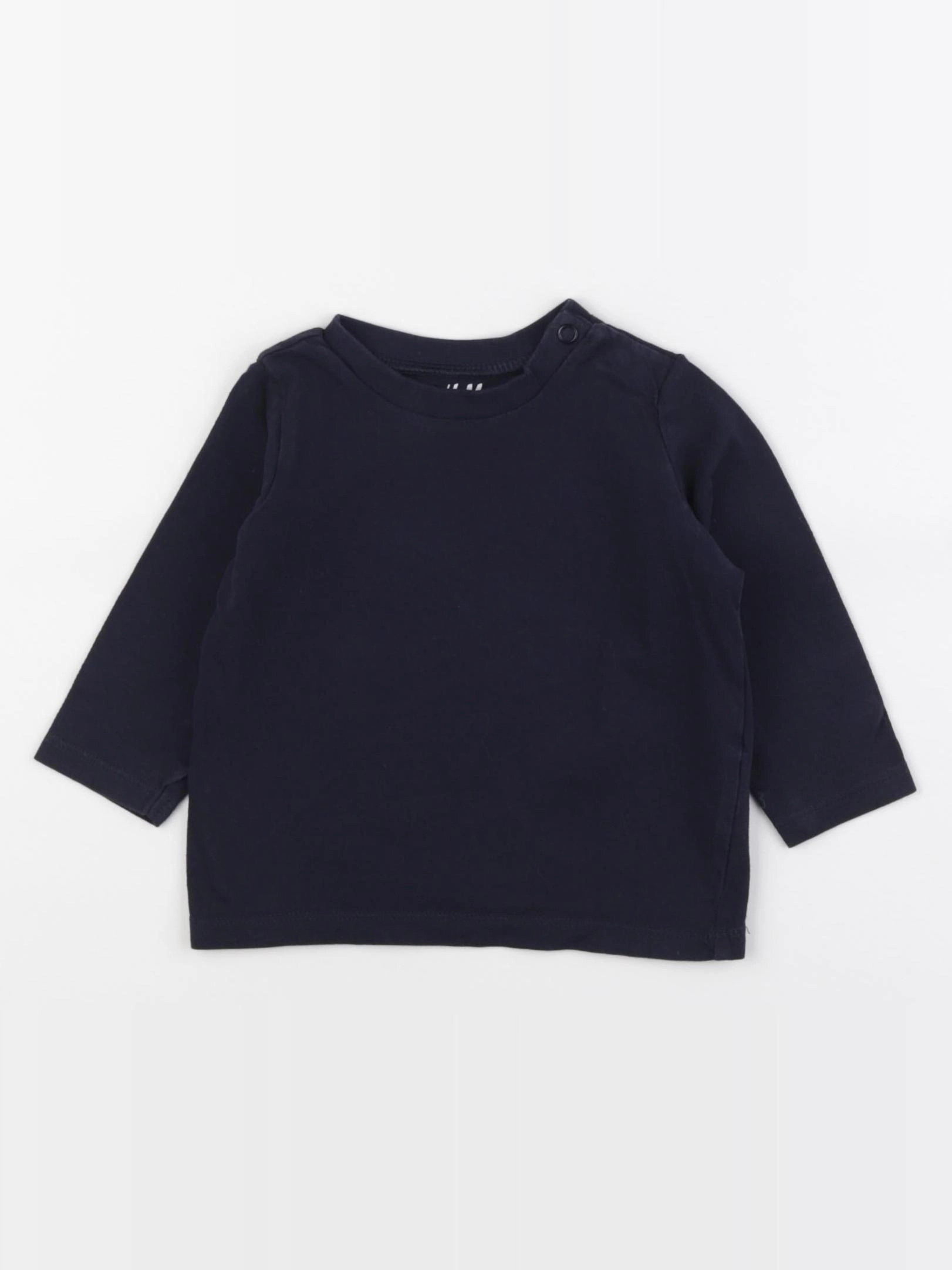 H&M - tee-shirt bleu - 4/6 mois