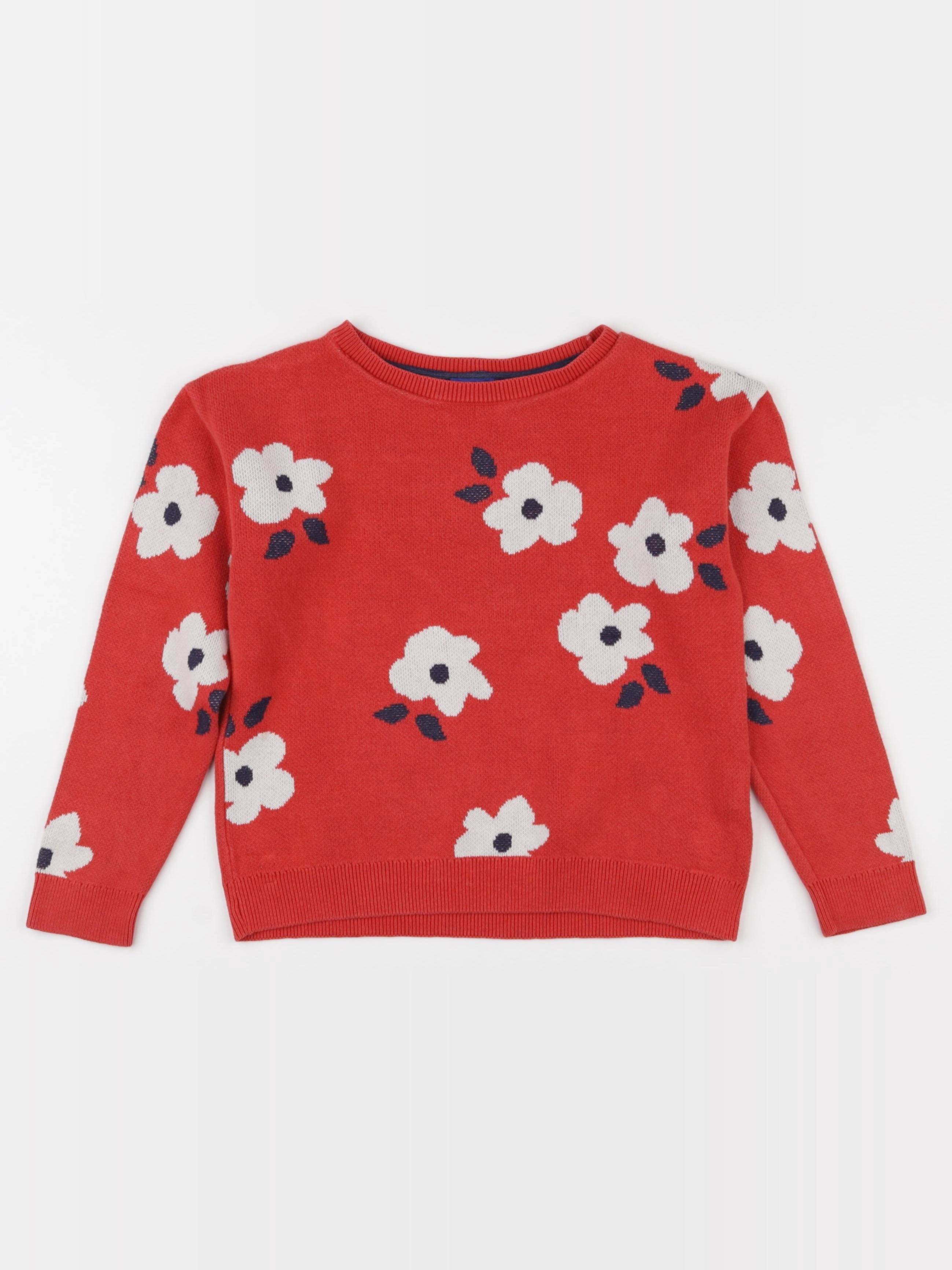 Okaidi - pull rouge - 8 ans