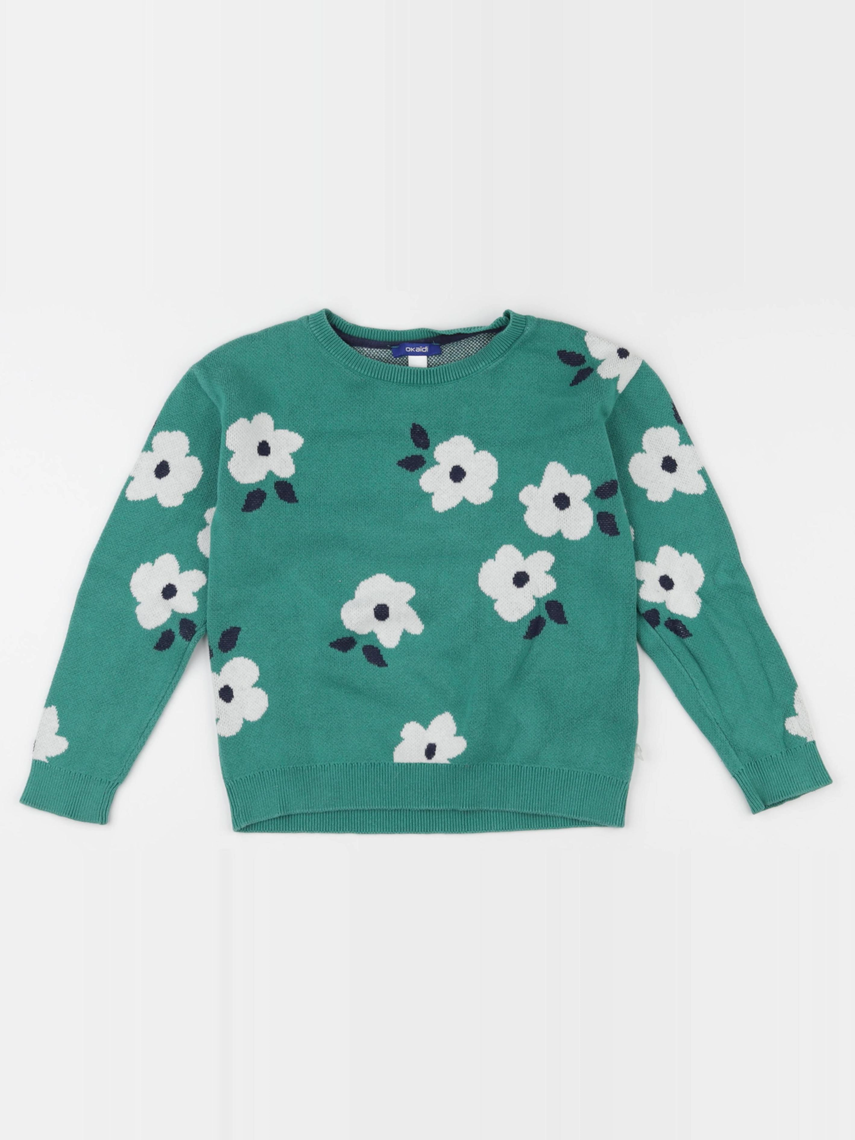 Okaidi - pull vert - 8 ans