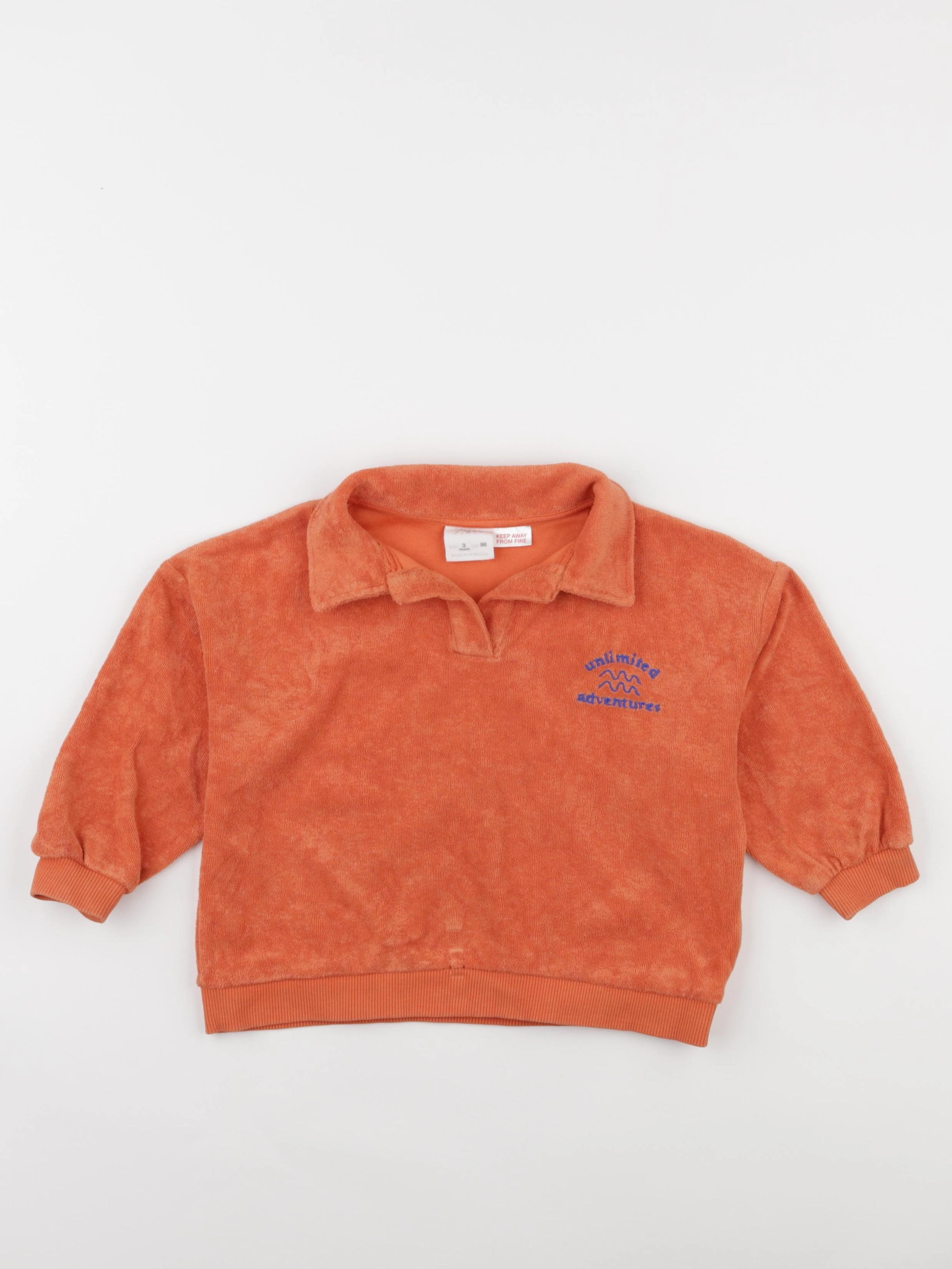 Zara - polo orange - 3 ans