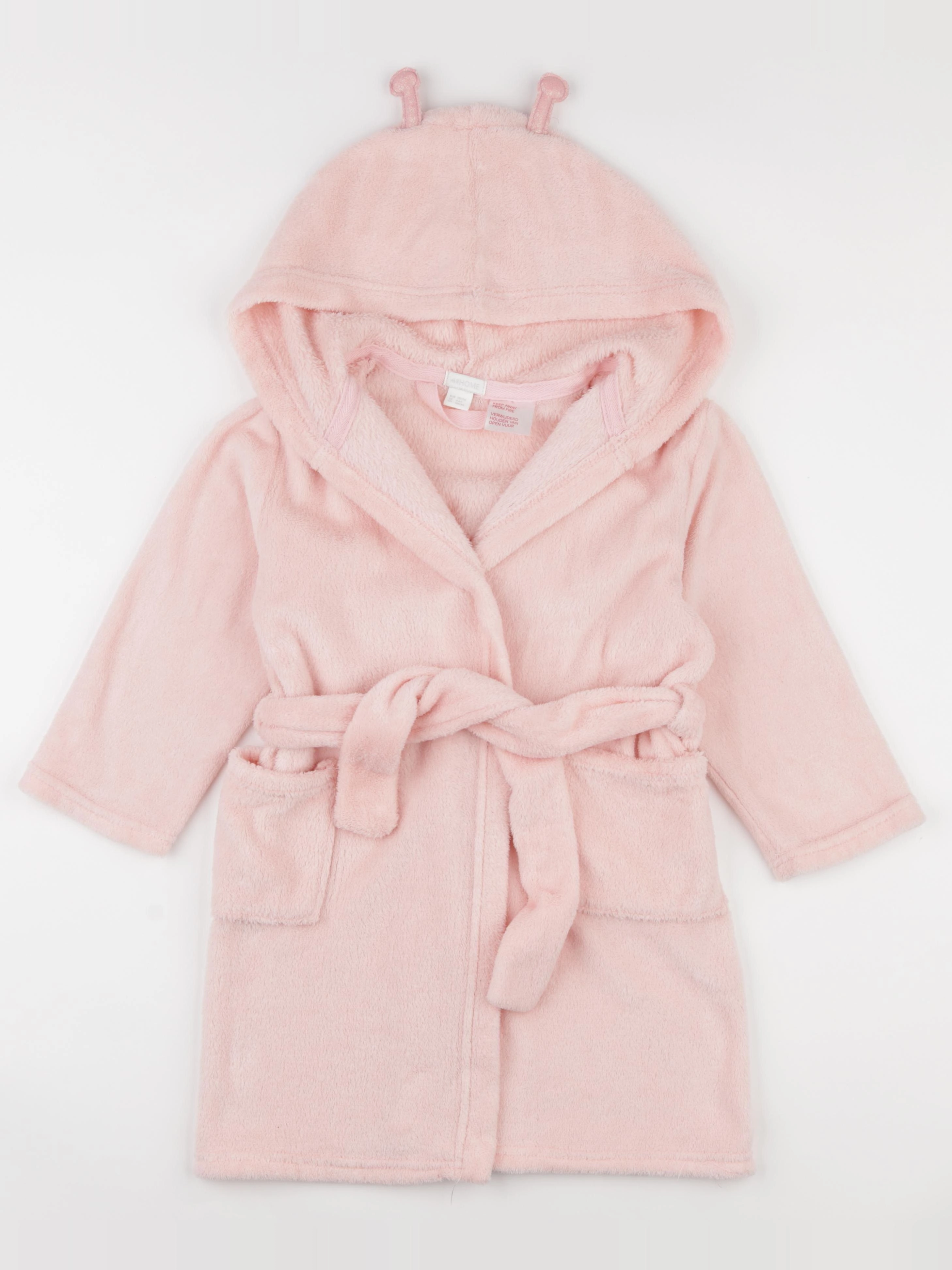 H&M - robe de chambre rose - 4/6 ans