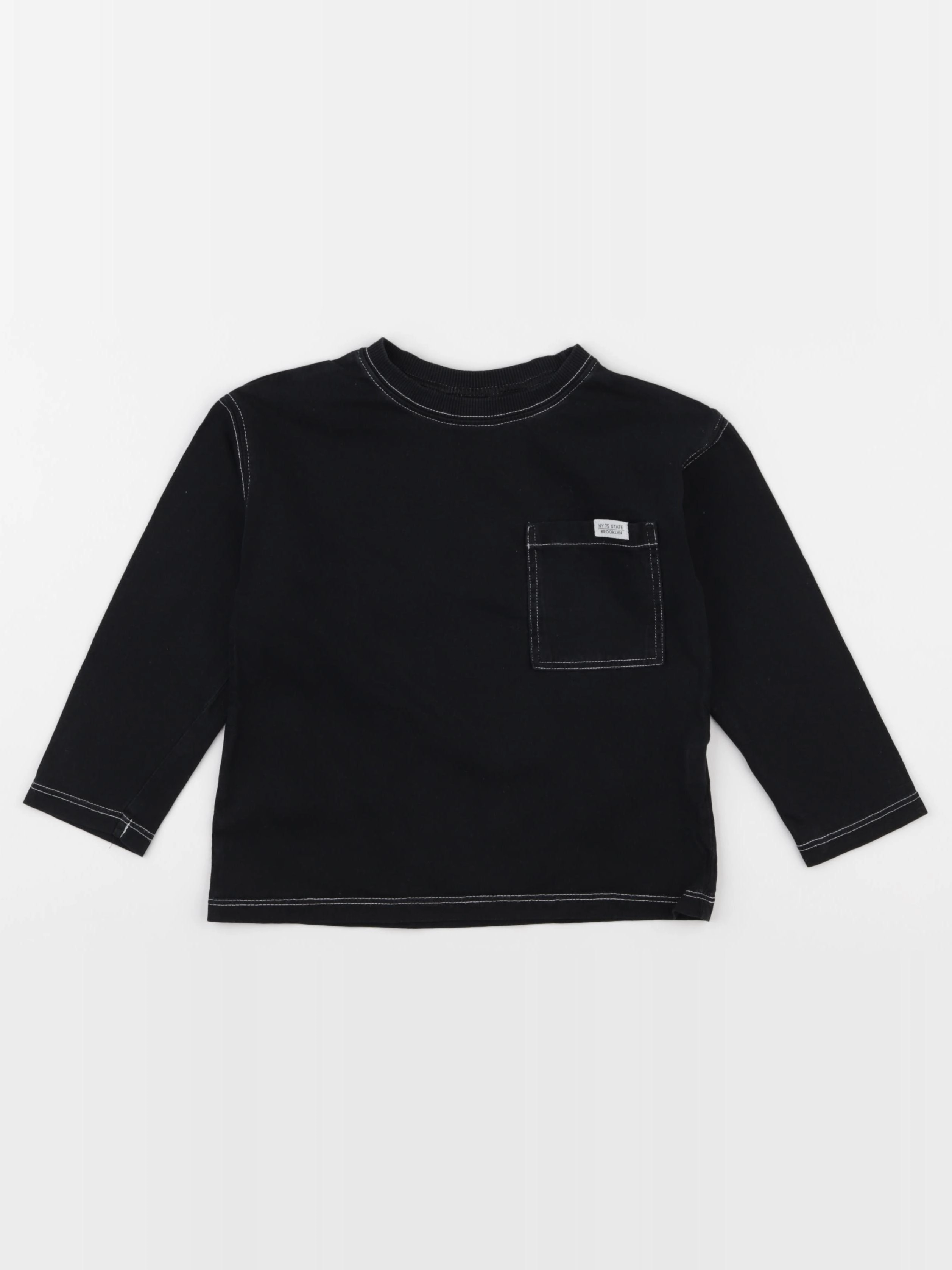 Zara - tee-shirt noir - 2/3 ans