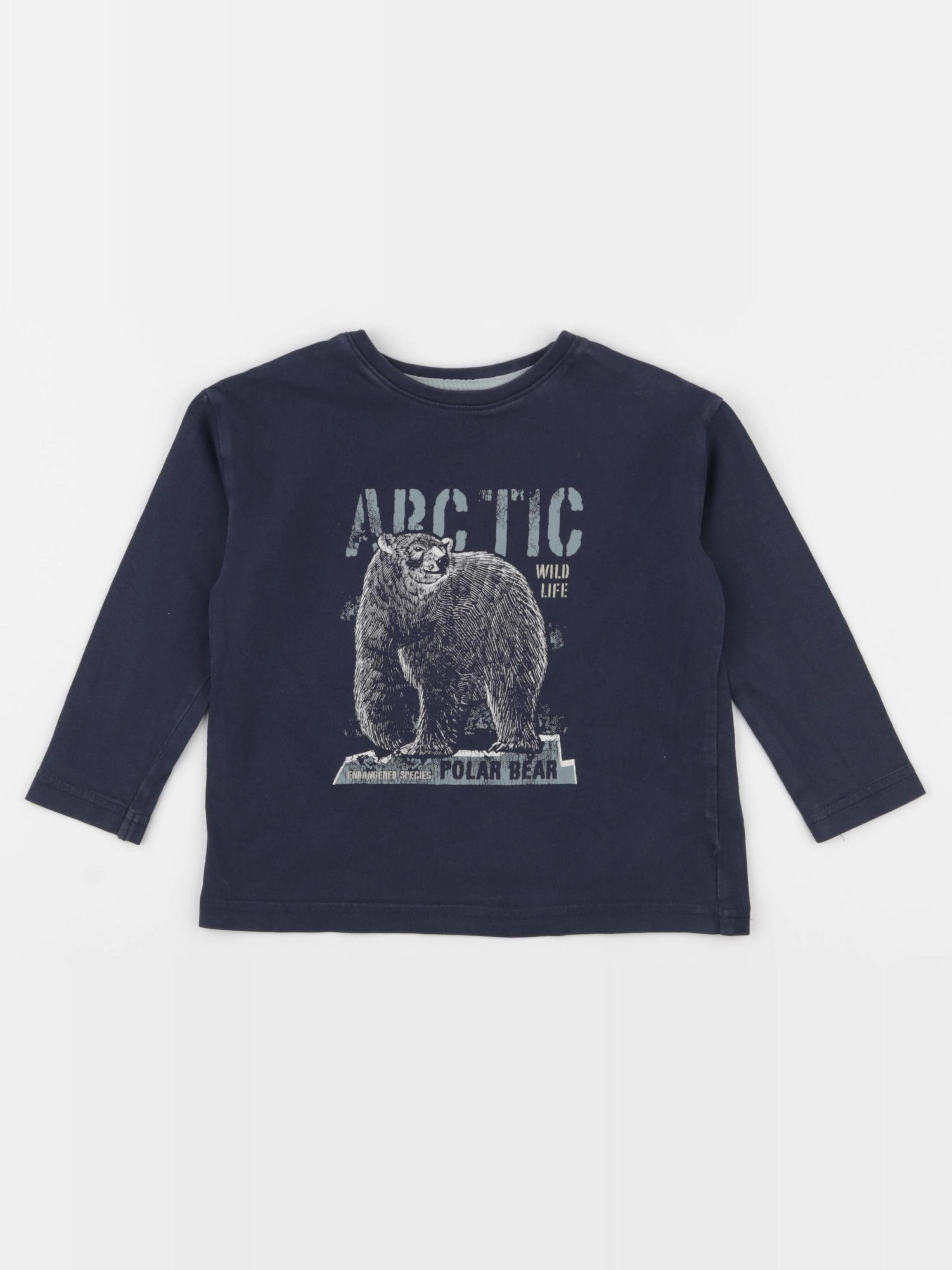Vertbaudet - tee-shirt bleu - 3 ans