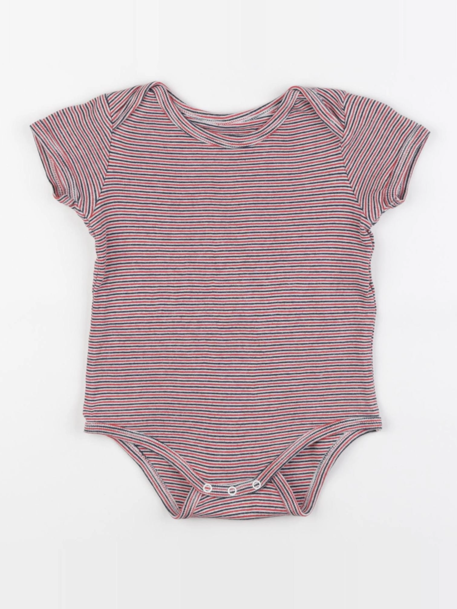 Vertbaudet - body bleu, rouge - 24 mois