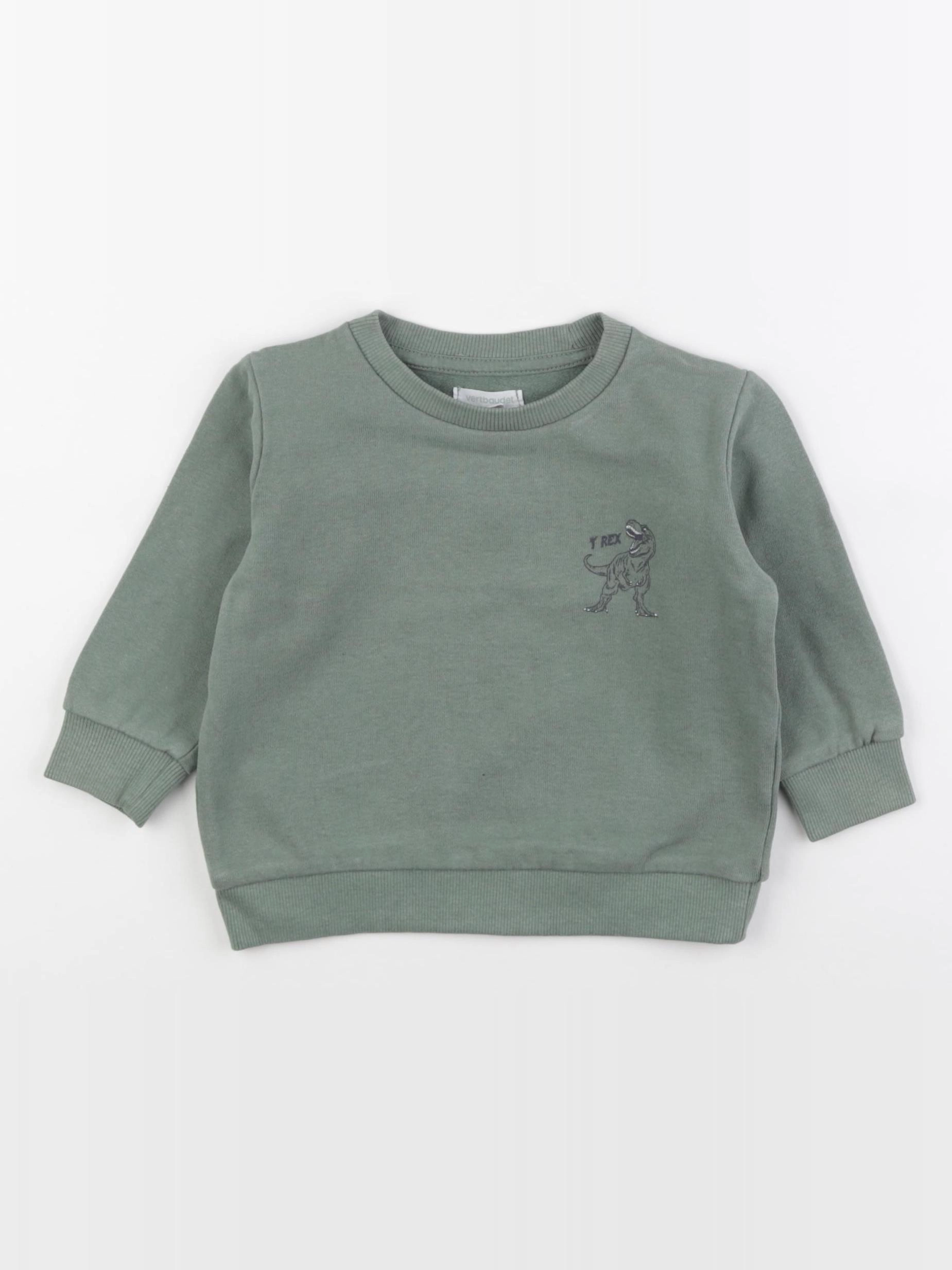 Vertbaudet - sweat vert - 2 ans