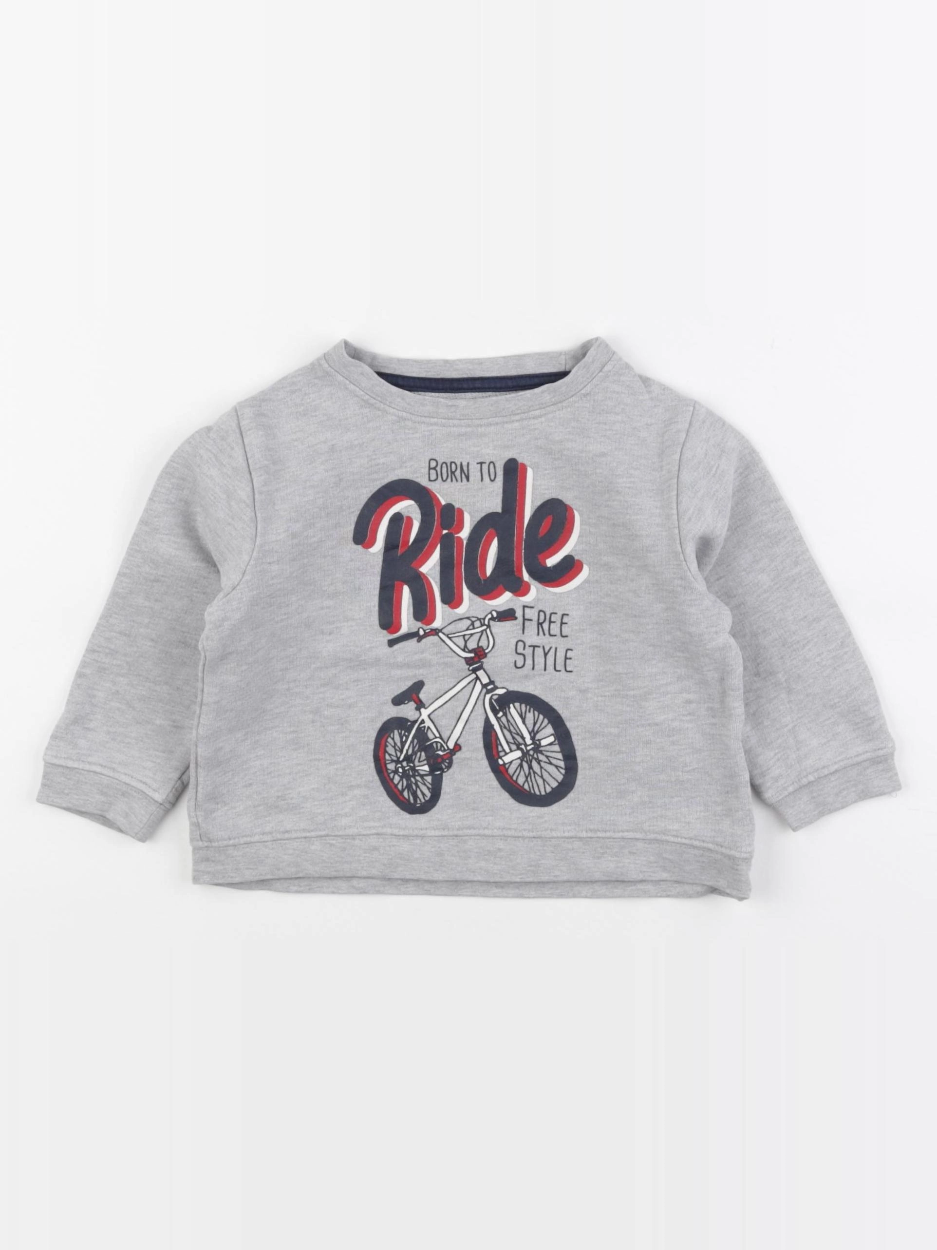 Vertbaudet - sweat gris - 2 ans