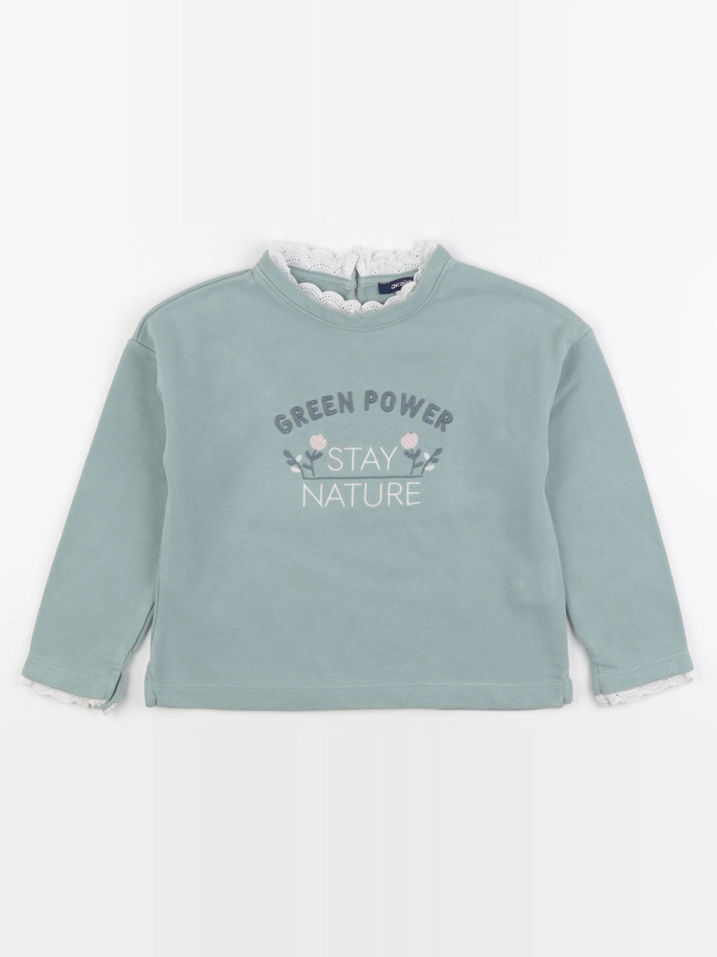 Okaidi - sweat vert - 6 ans