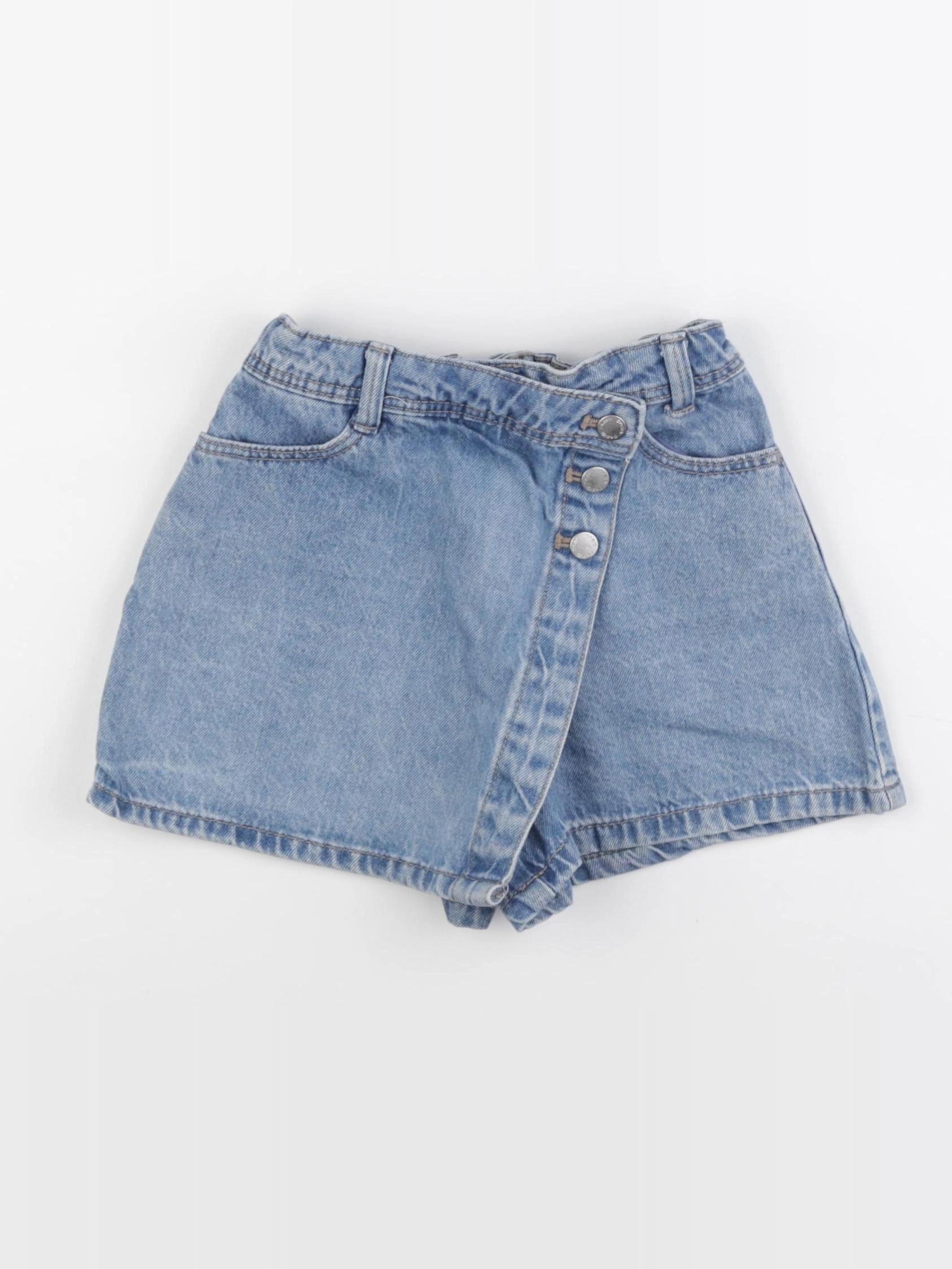 Okaidi - jupe short bleu - 6 ans