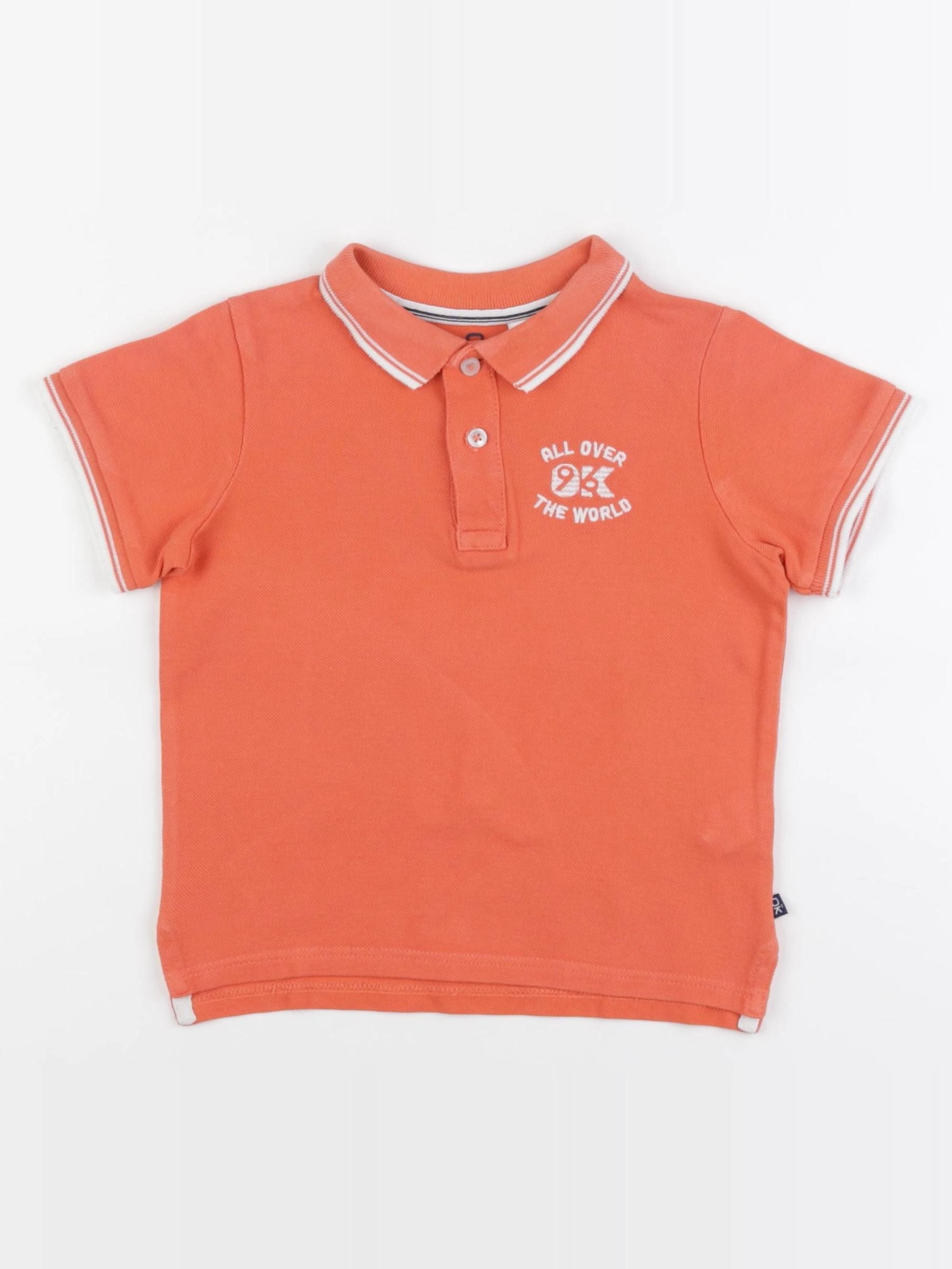 Okaidi - polo orange - 4 ans