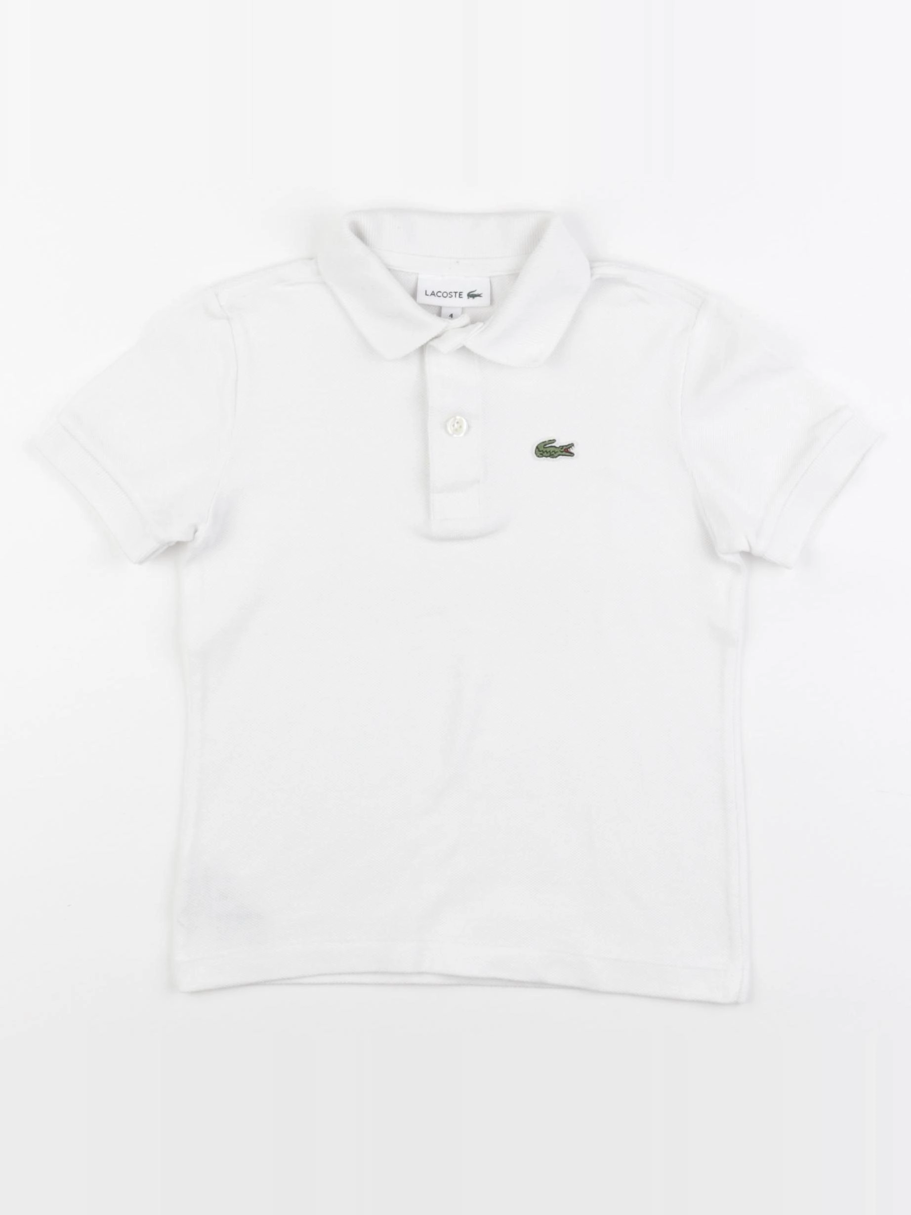 Lacoste - polo blanc - 4 ans
