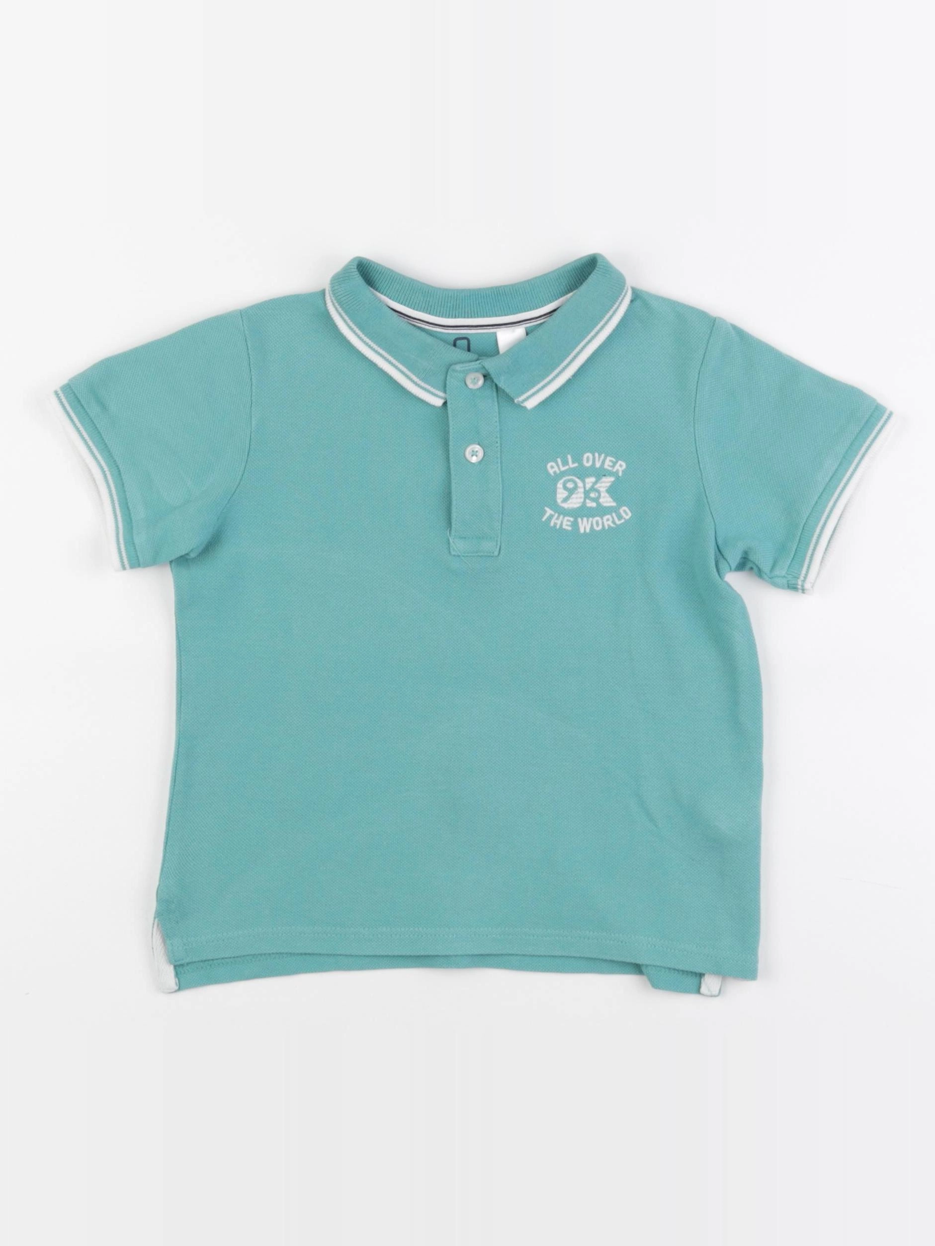Okaidi - polo vert - 4 ans