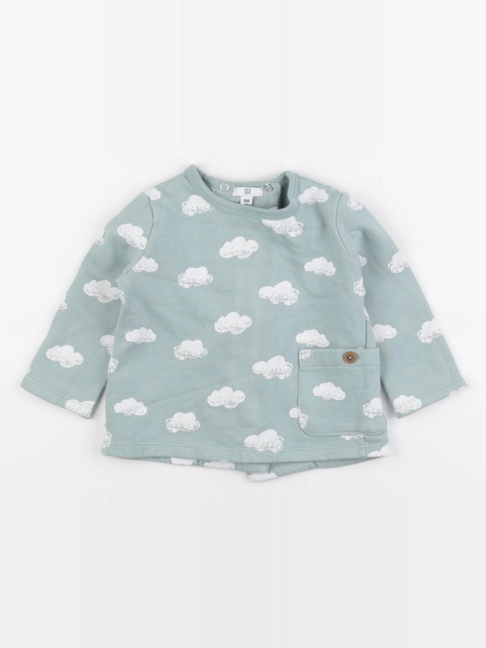 La Redoute - sweat vert - 9 mois
