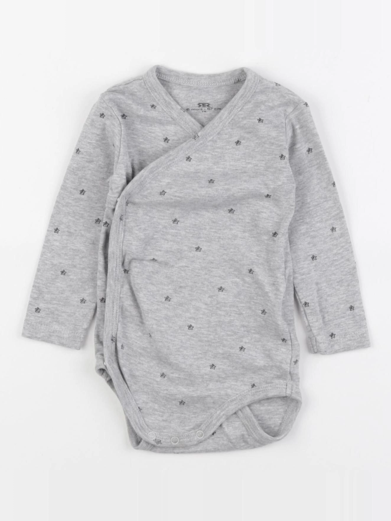 La Redoute - body gris - 6 mois