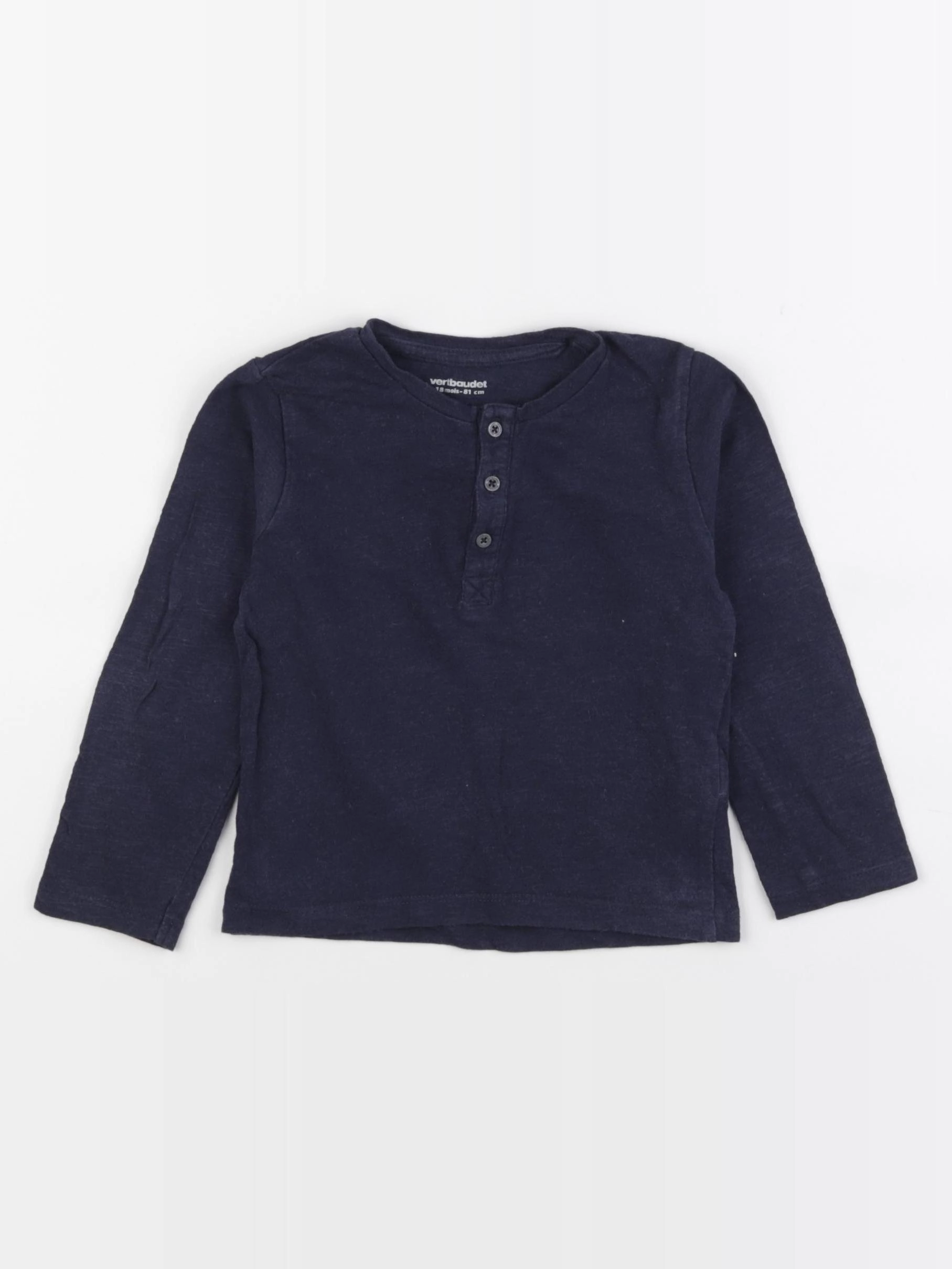 Vertbaudet - tee-shirt bleu - 18 mois