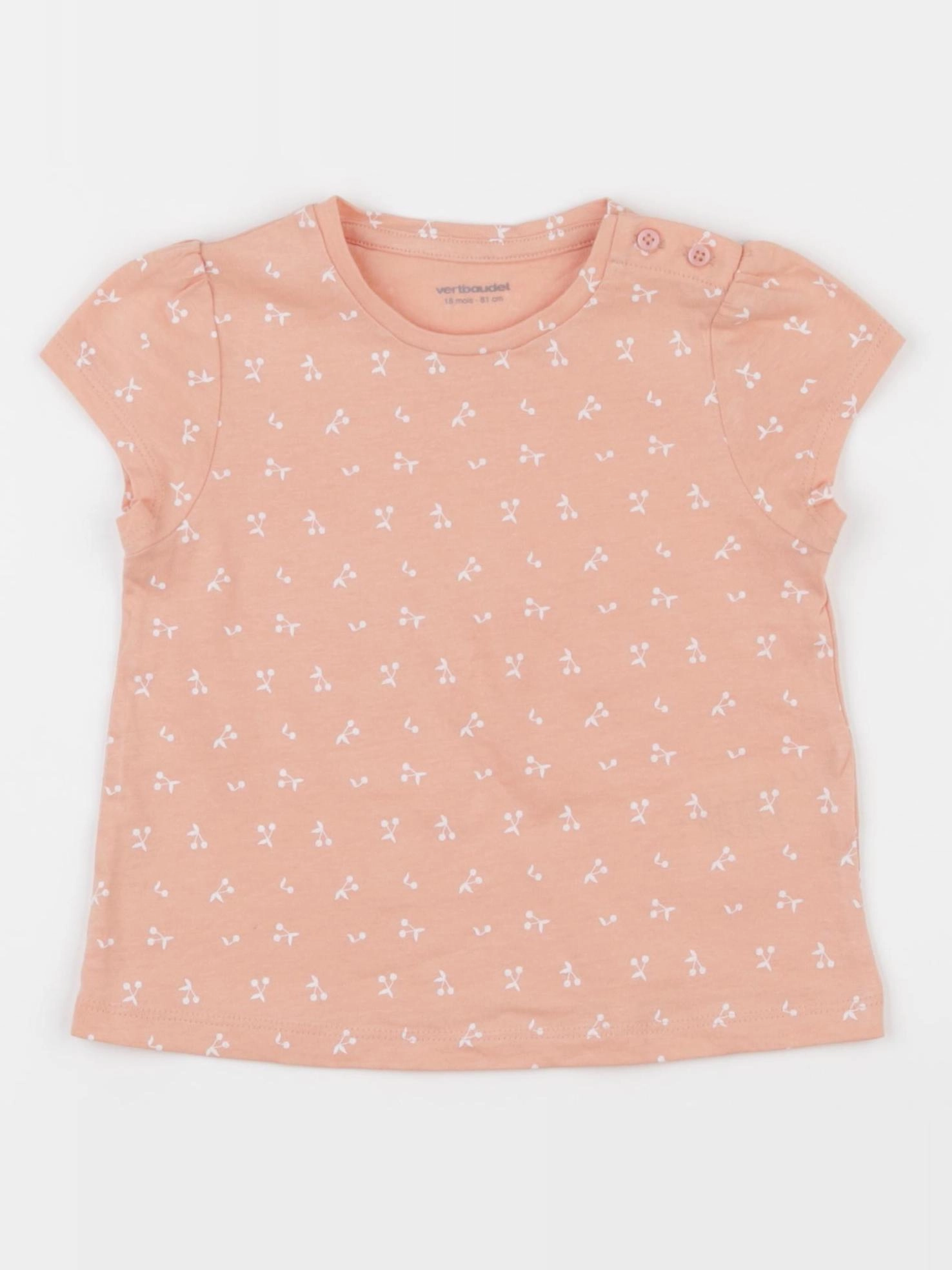 Vertbaudet - tee-shirt rose - 18 mois
