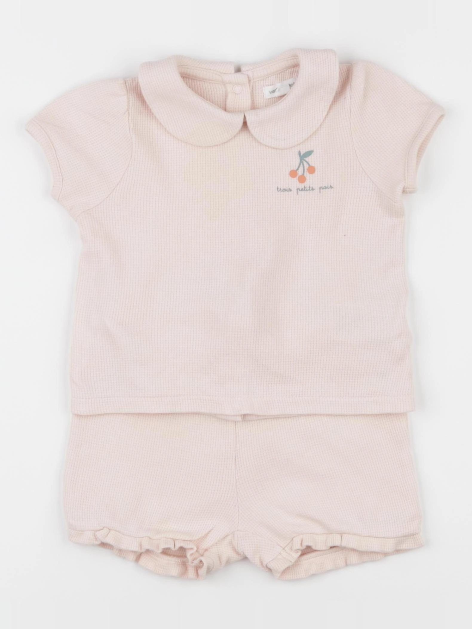 Vertbaudet - pyjama coton rose - 18 mois