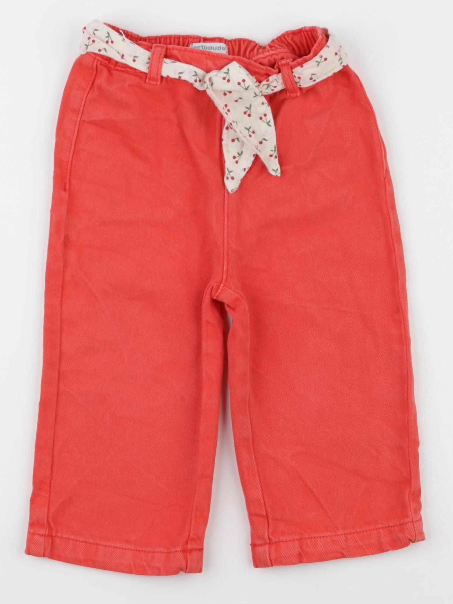 Vertbaudet - jean rouge - 2 ans
