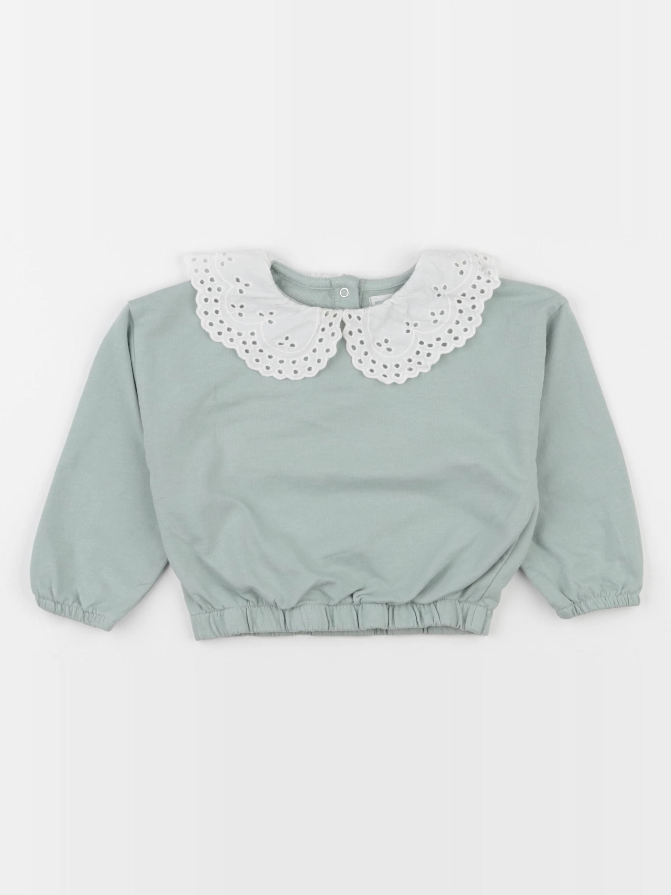 Vertbaudet - sweat vert - 24 mois