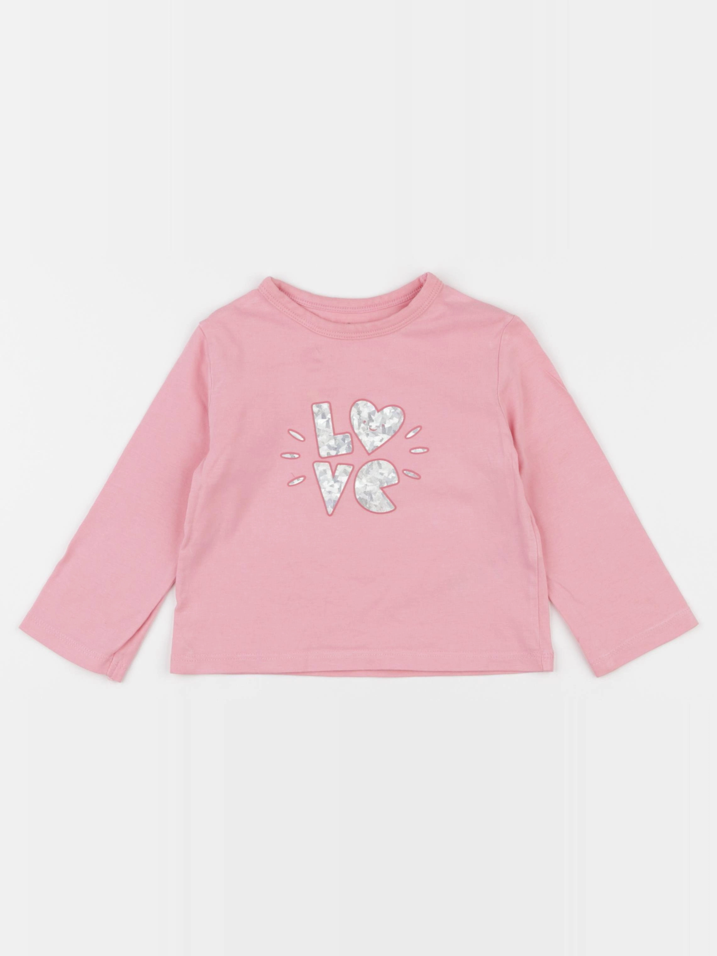 Vertbaudet - tee-shirt rose - 2 ans