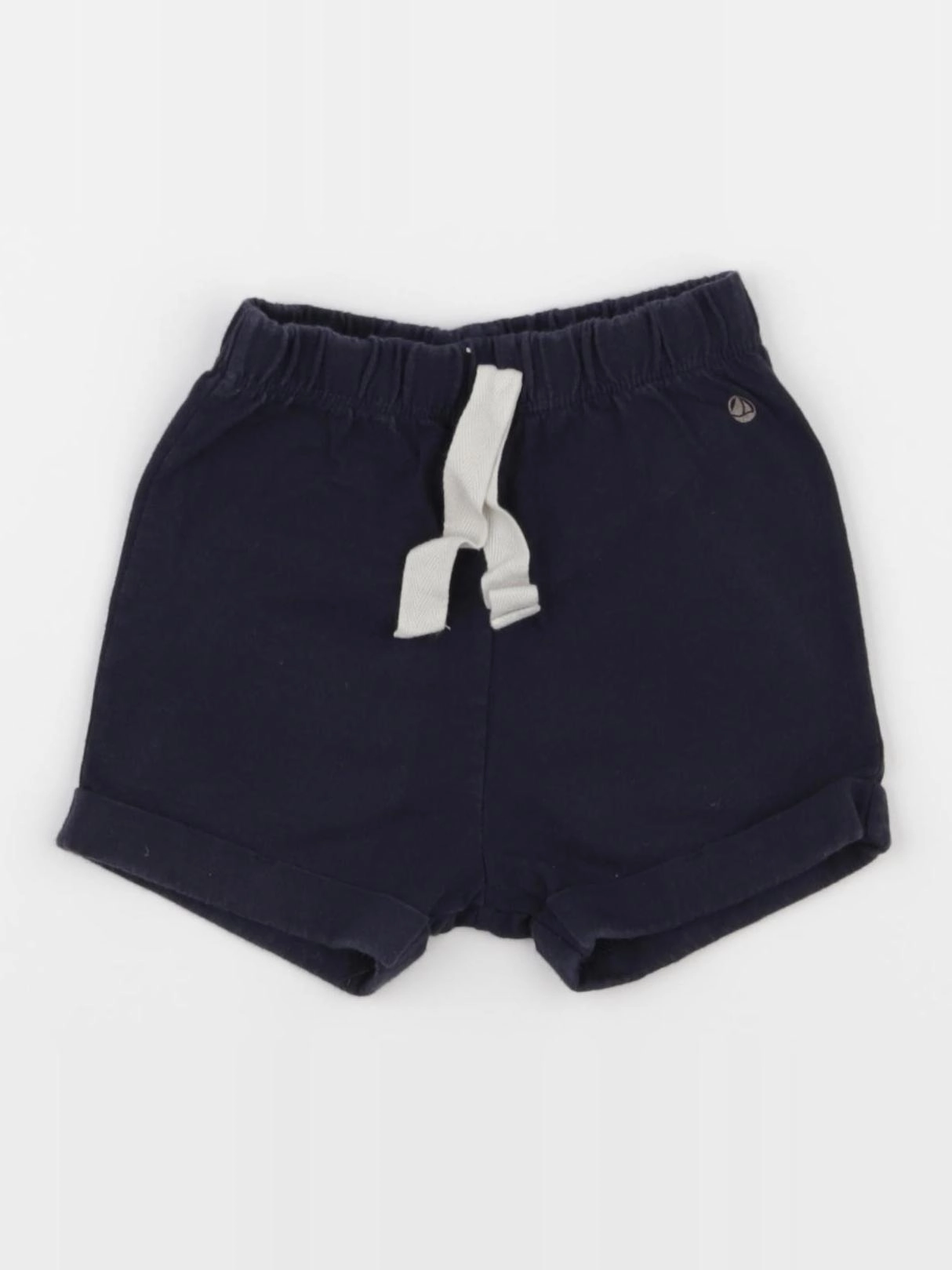 Petit Bateau - short bleu - 12 mois