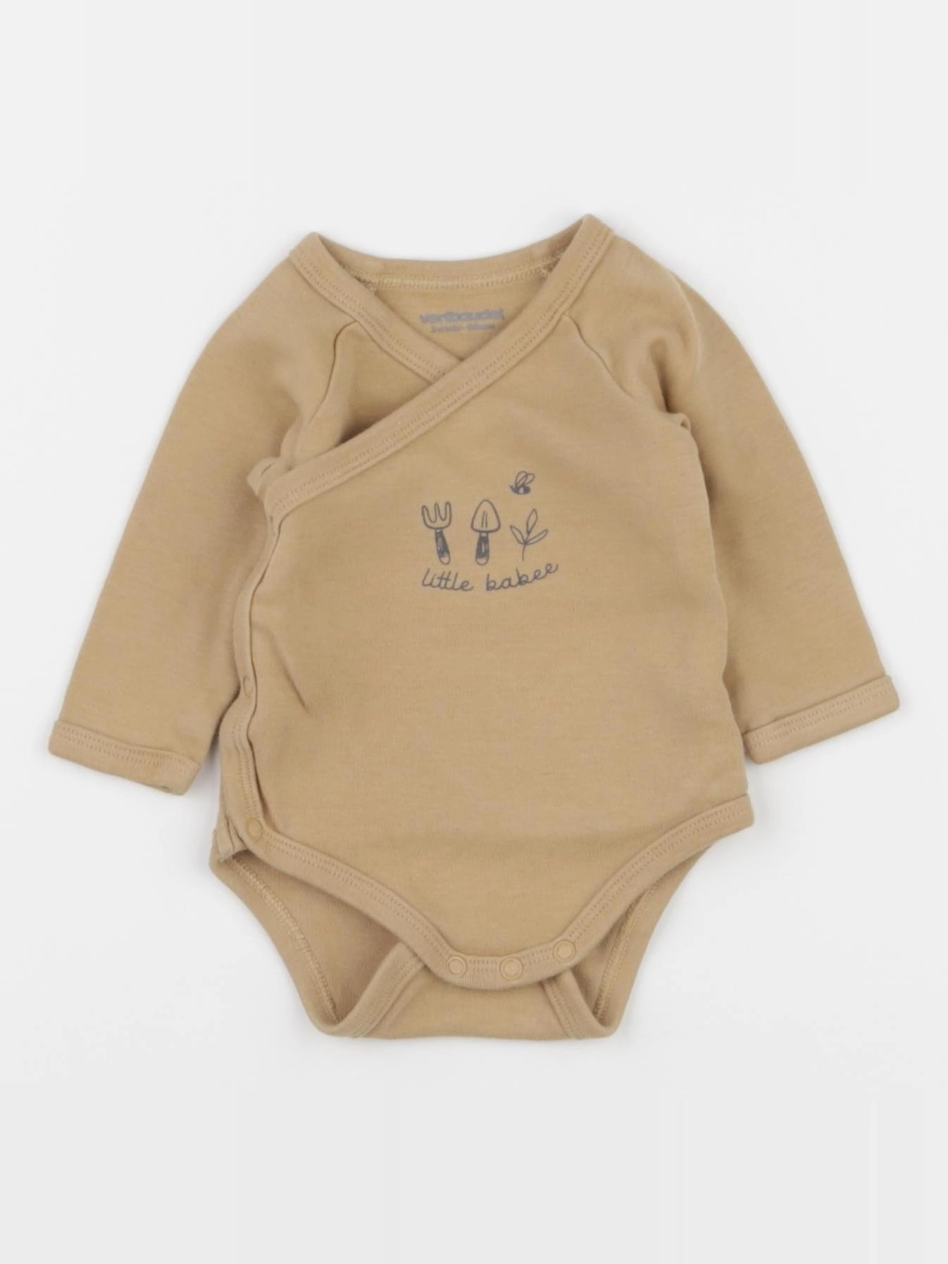 Vertbaudet - body marron - 3 mois