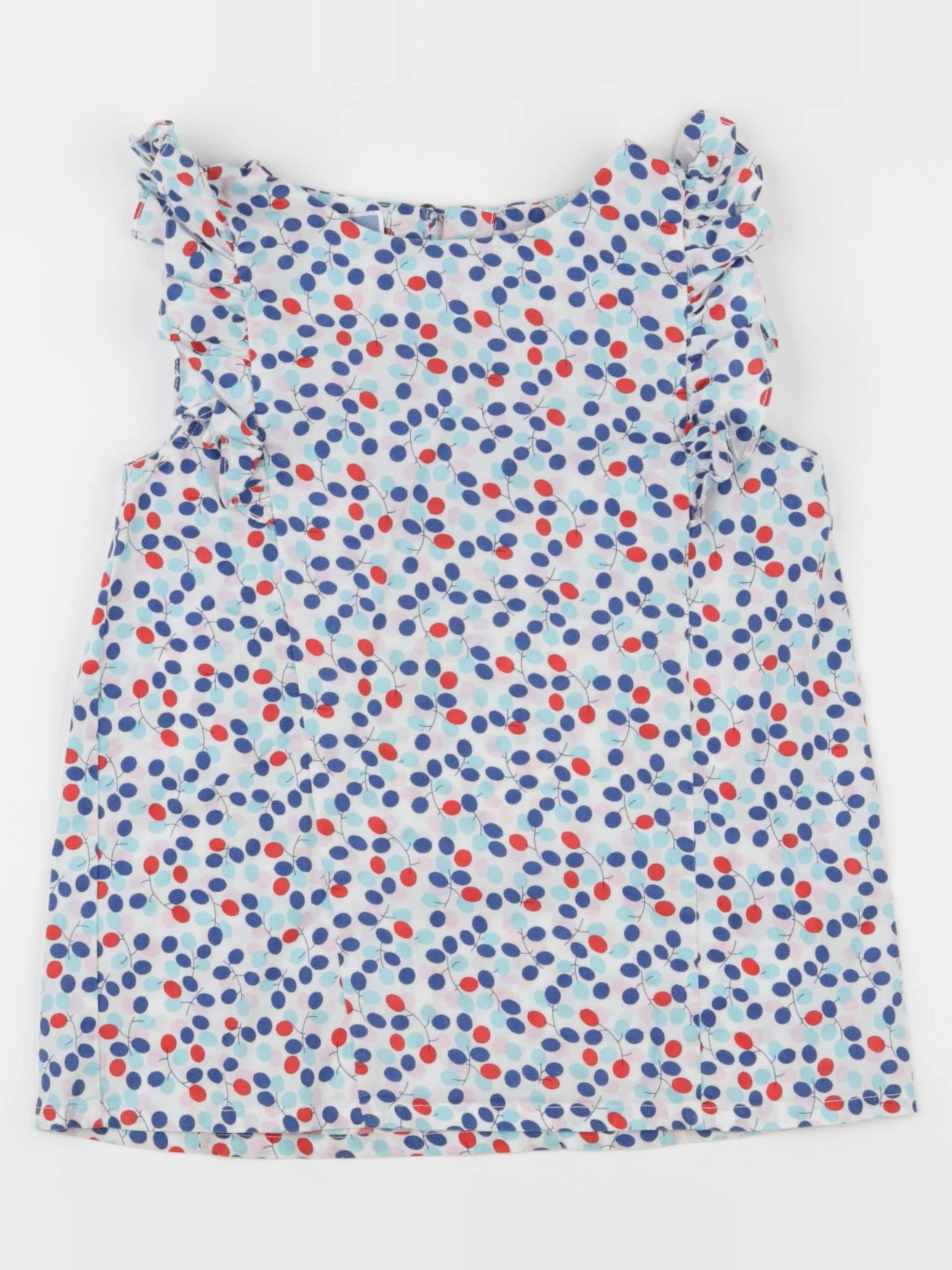 Jacadi - blouse bleu, rouge - 6 ans