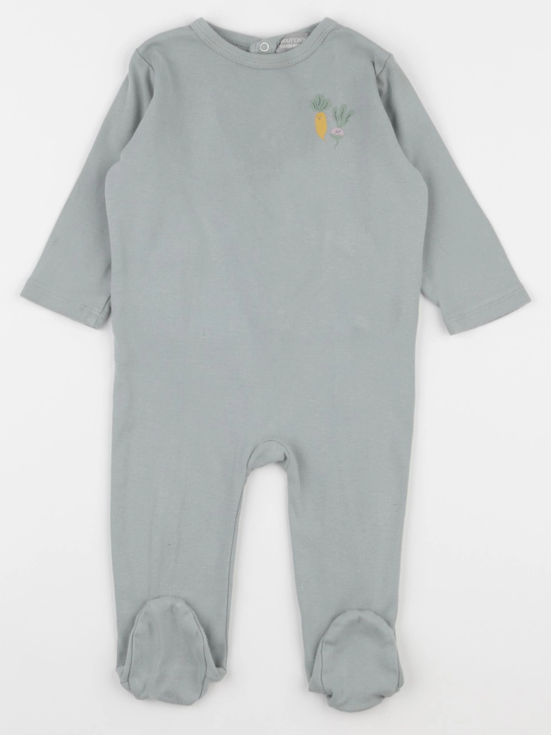 Boutchou - pyjama coton vert - 9 mois