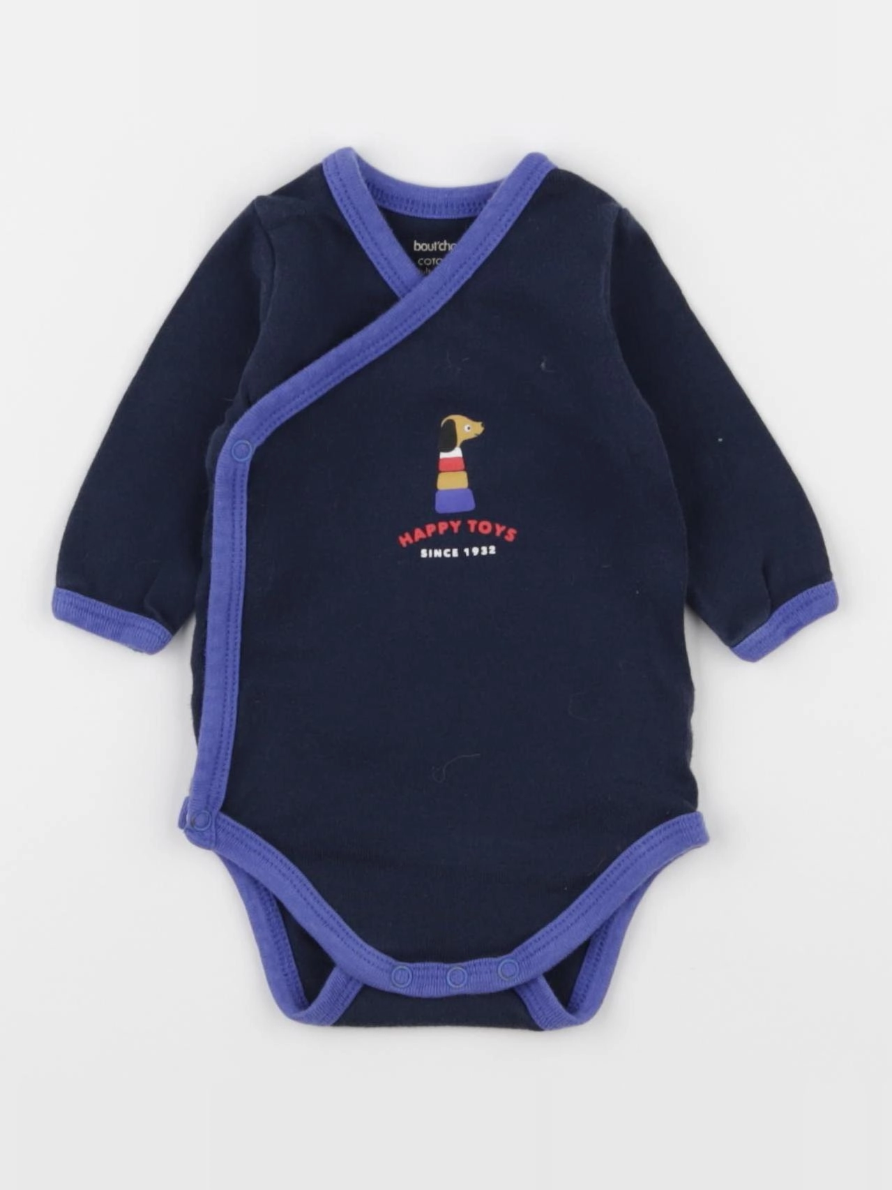 Boutchou - body bleu - 1 mois