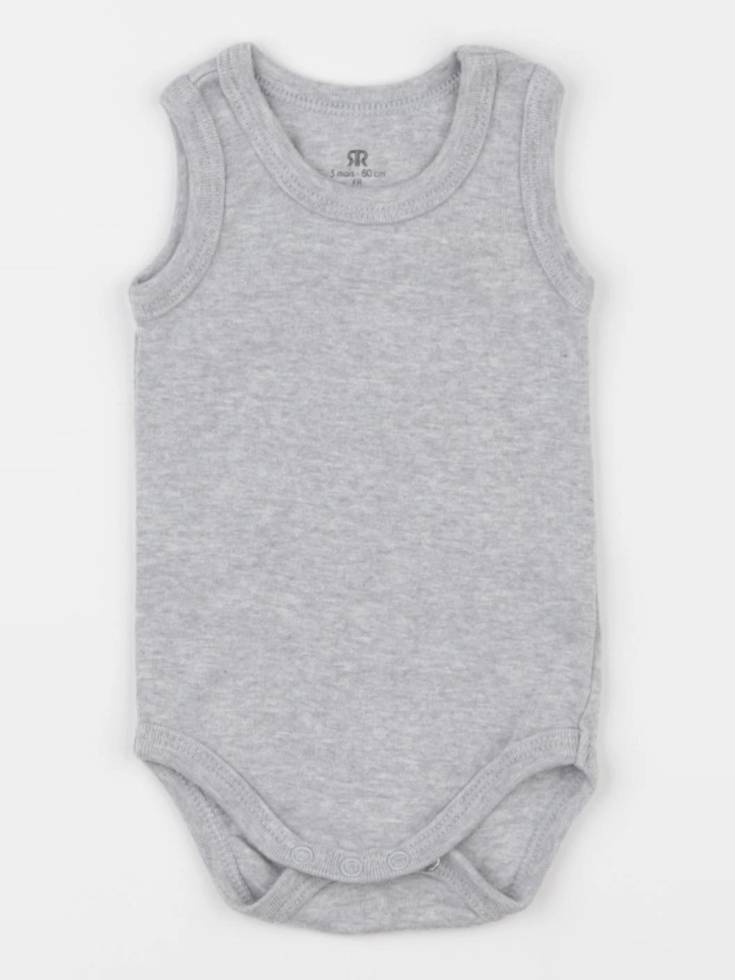 La Redoute - body gris - 3 mois