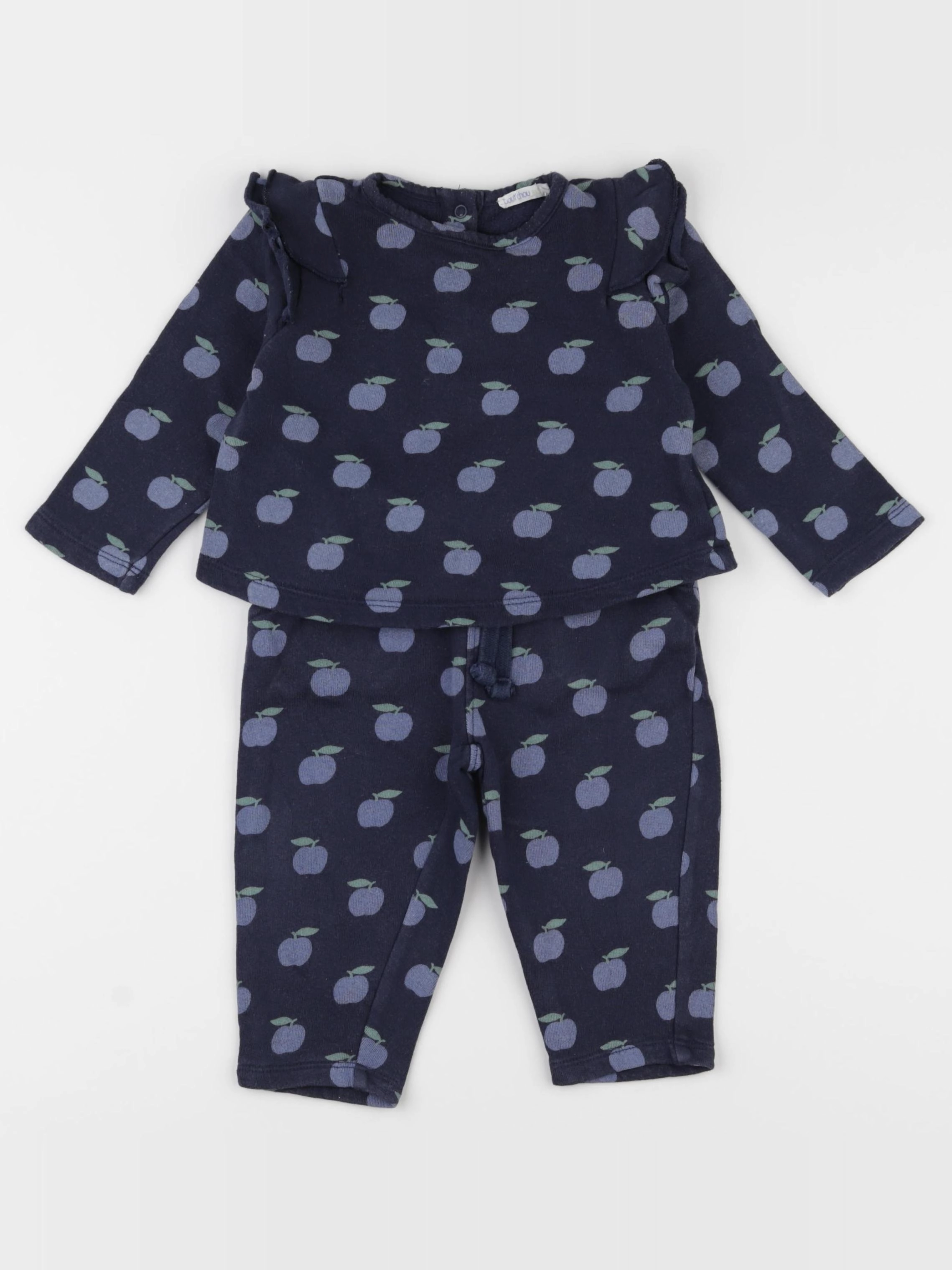 Boutchou - ensemble bleu - 9 mois
