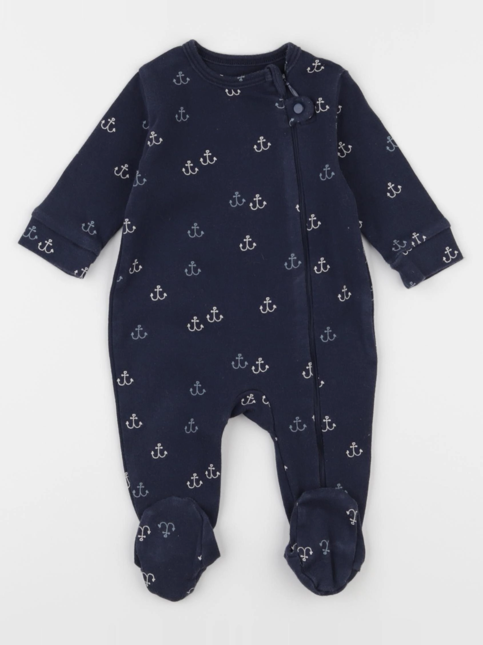 La Redoute - pyjama coton bleu - 3 mois