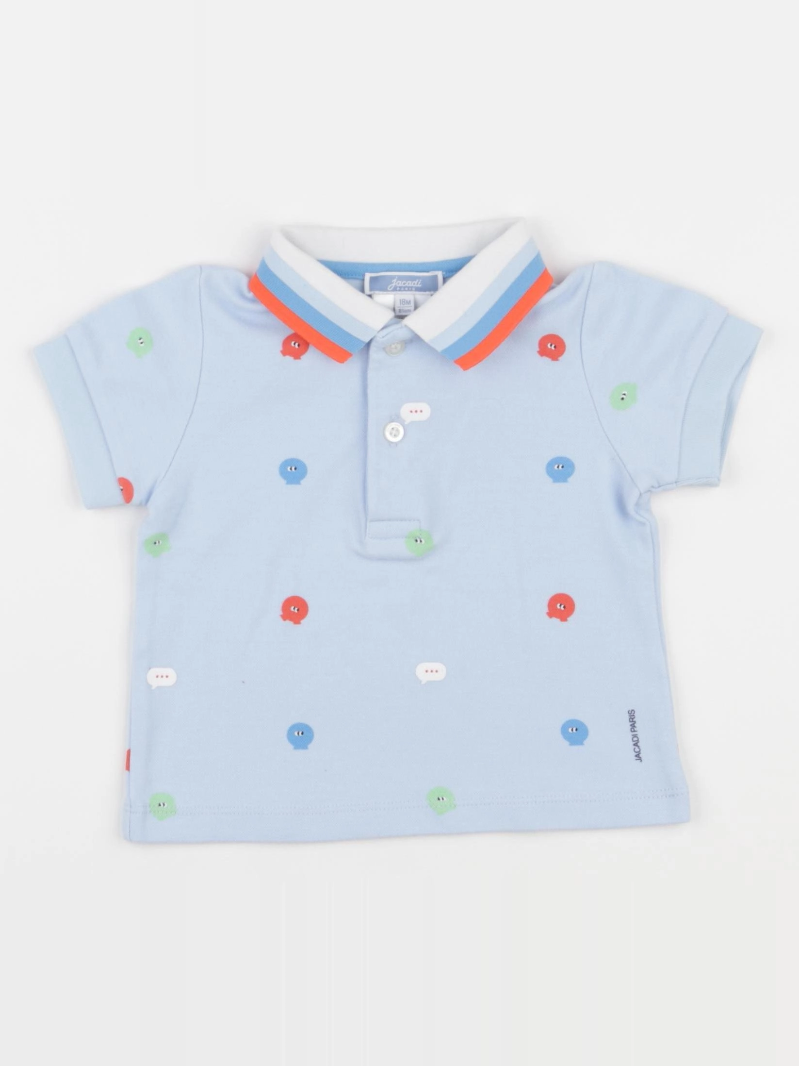Jacadi - polo bleu - 18 mois